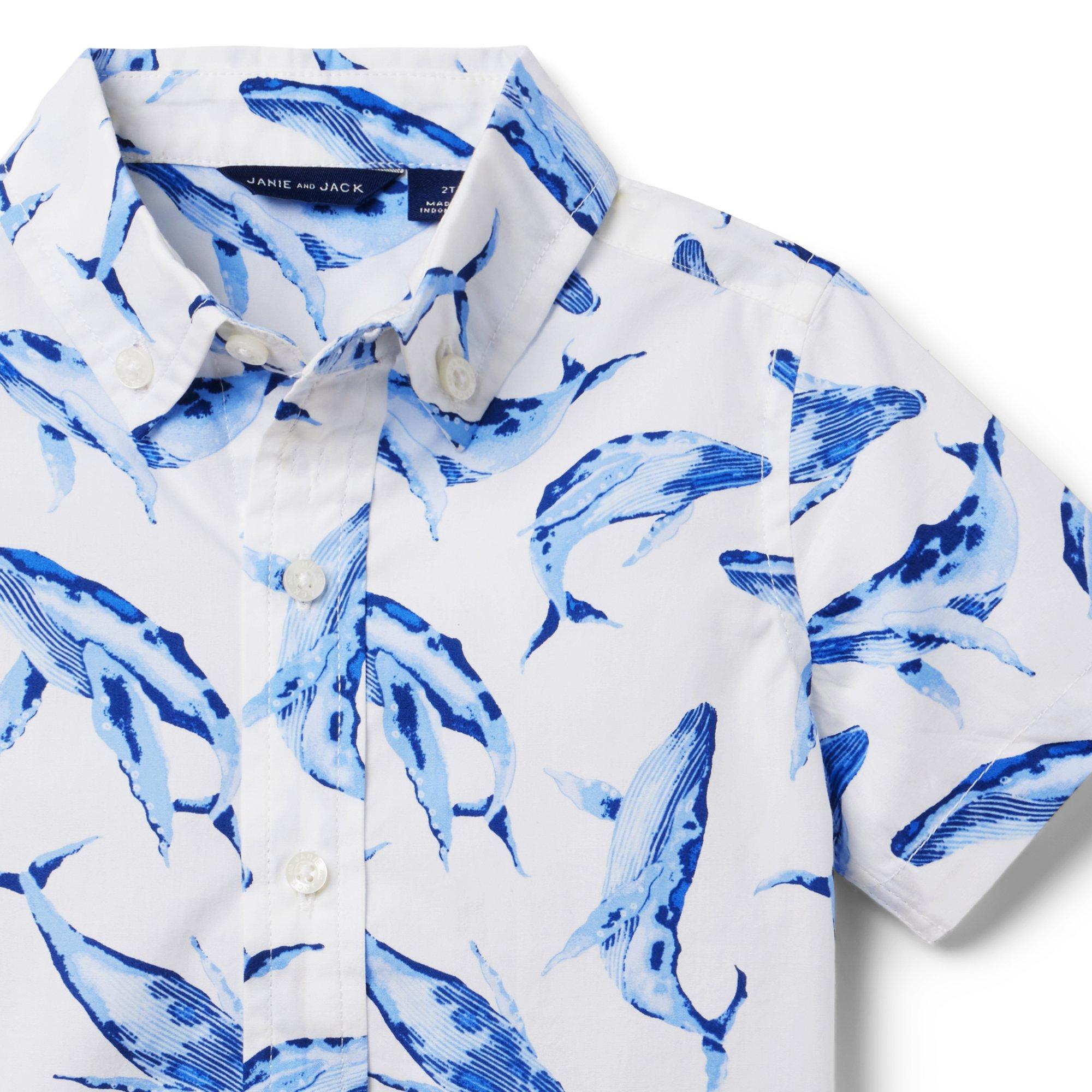 Whale Poplin Shirt image number 3