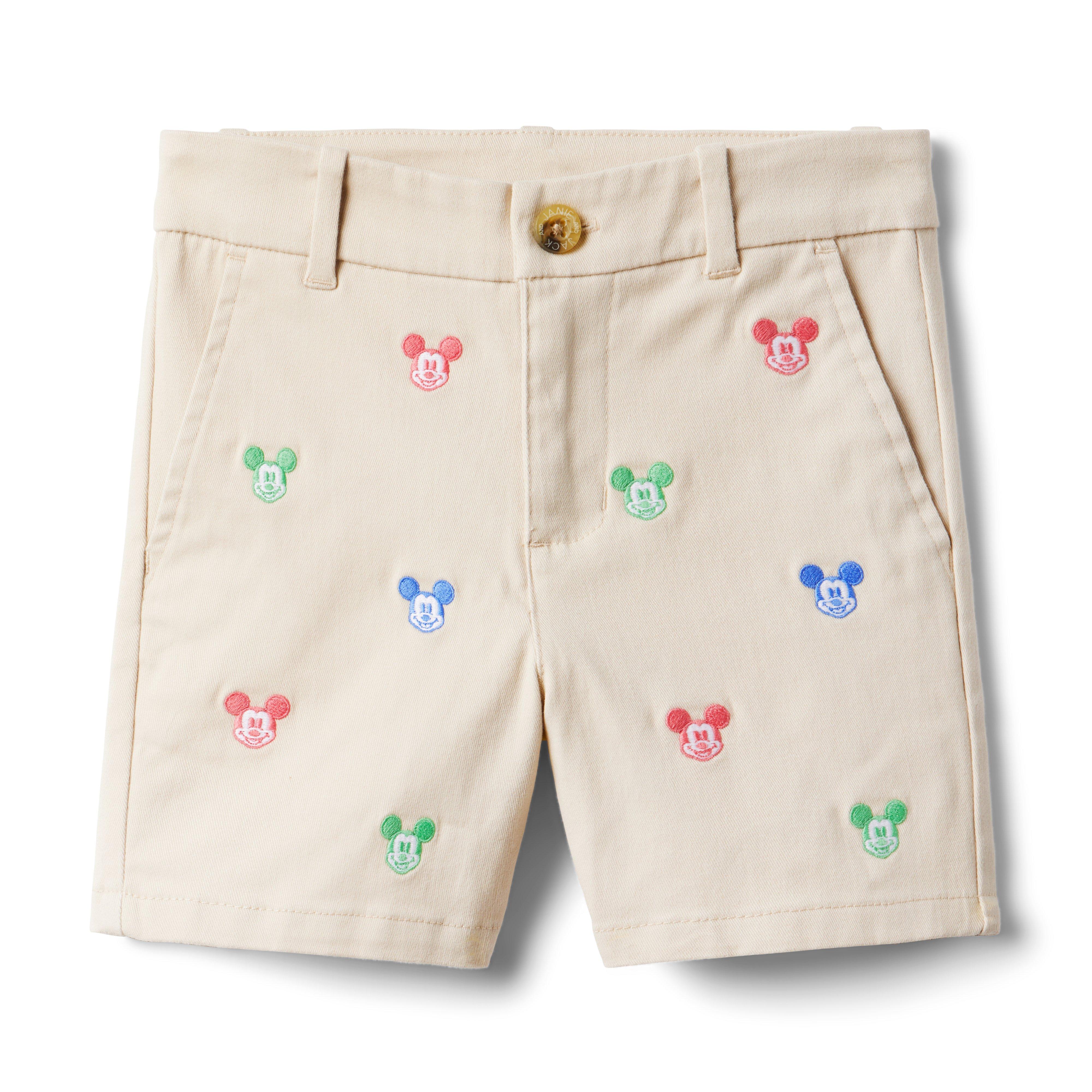 Disney Mickey Mouse Embroidered Twill Short