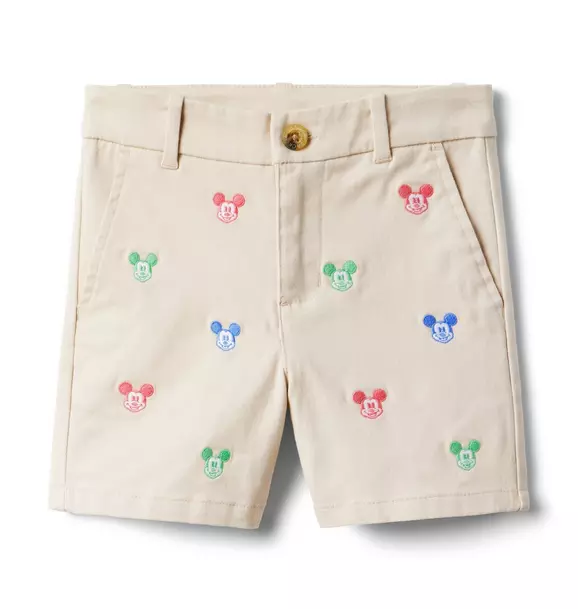Disney Mickey Mouse Embroidered Twill Short image number 0