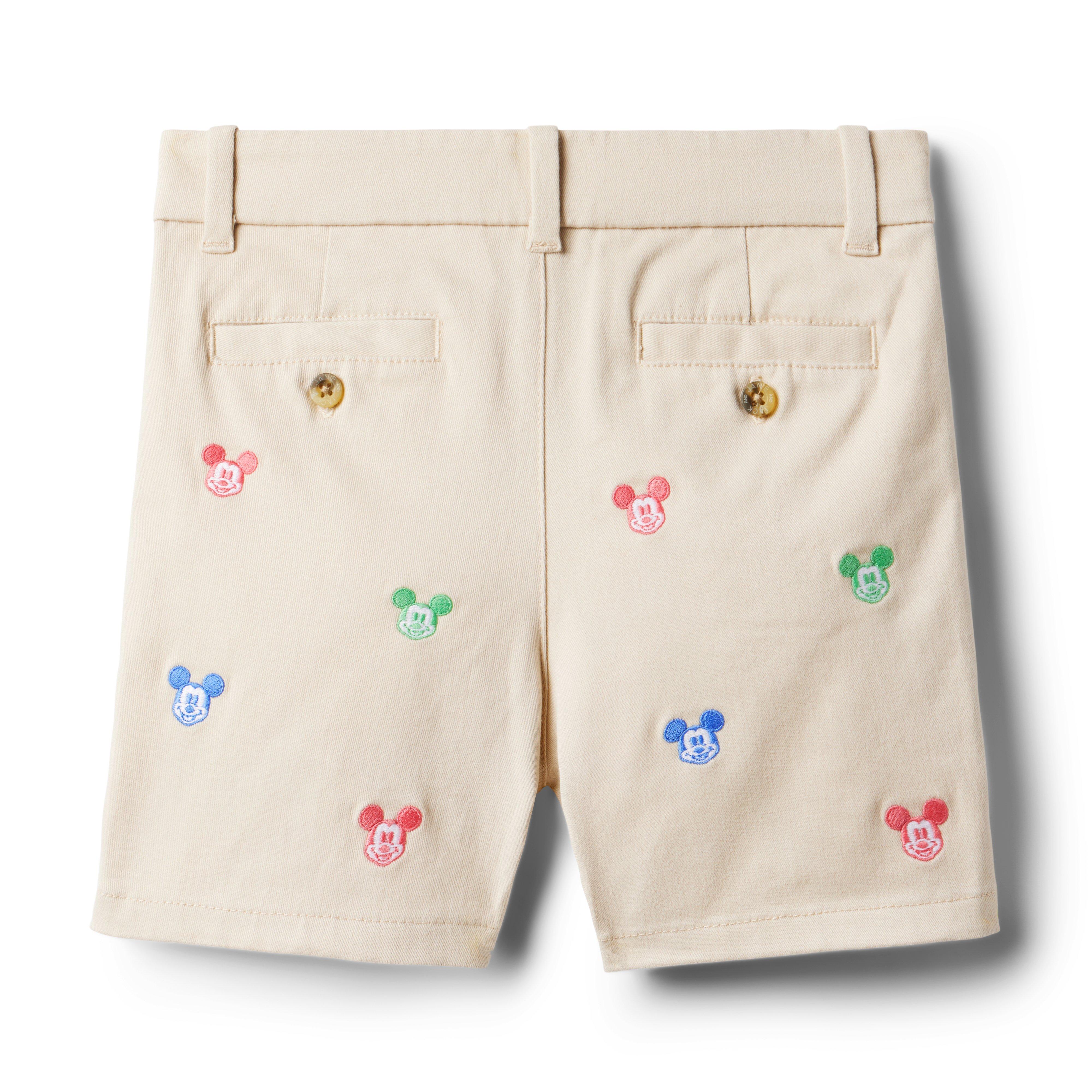 Disney Mickey Mouse Embroidered Twill Short