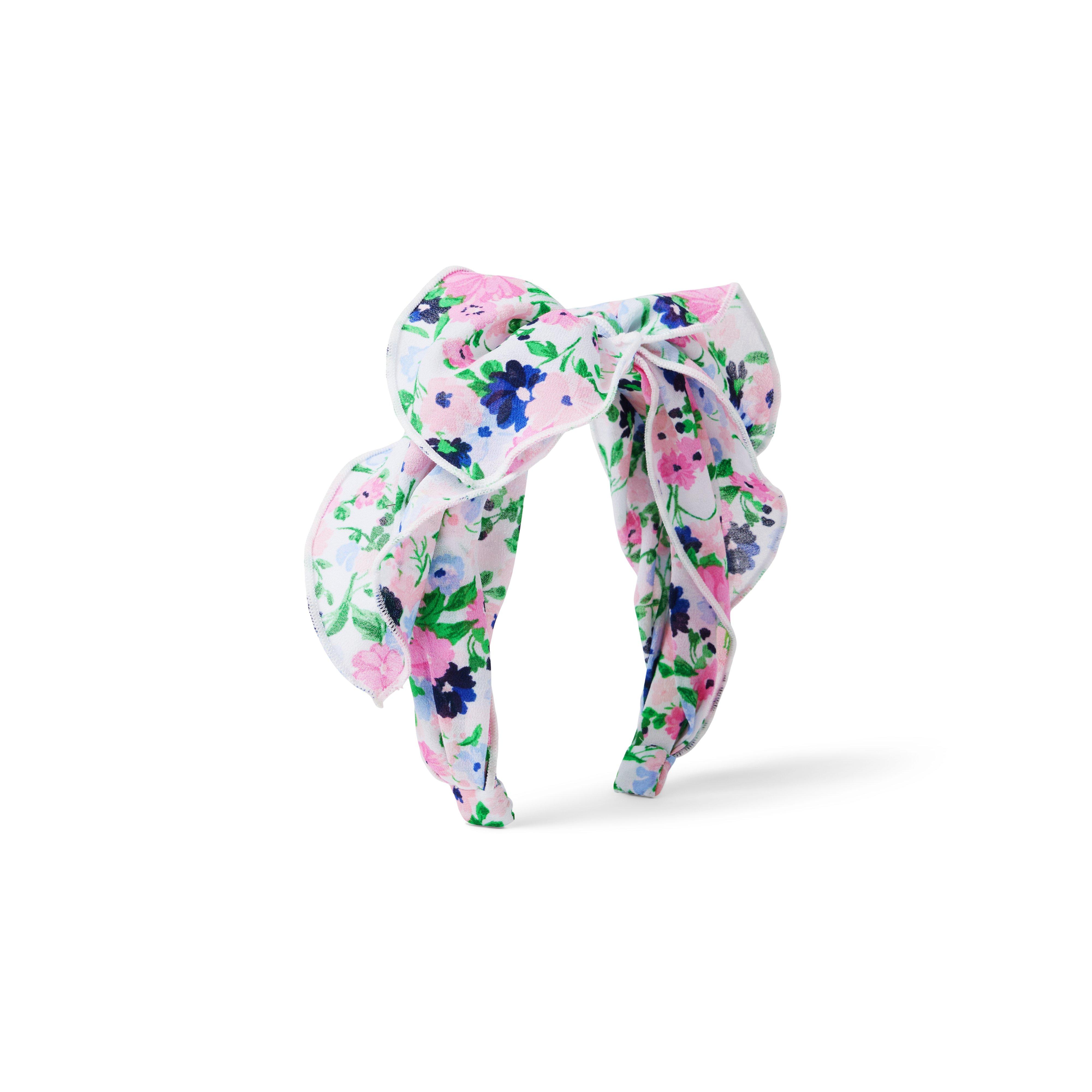 Floral Chiffon Bow Headband image number 0