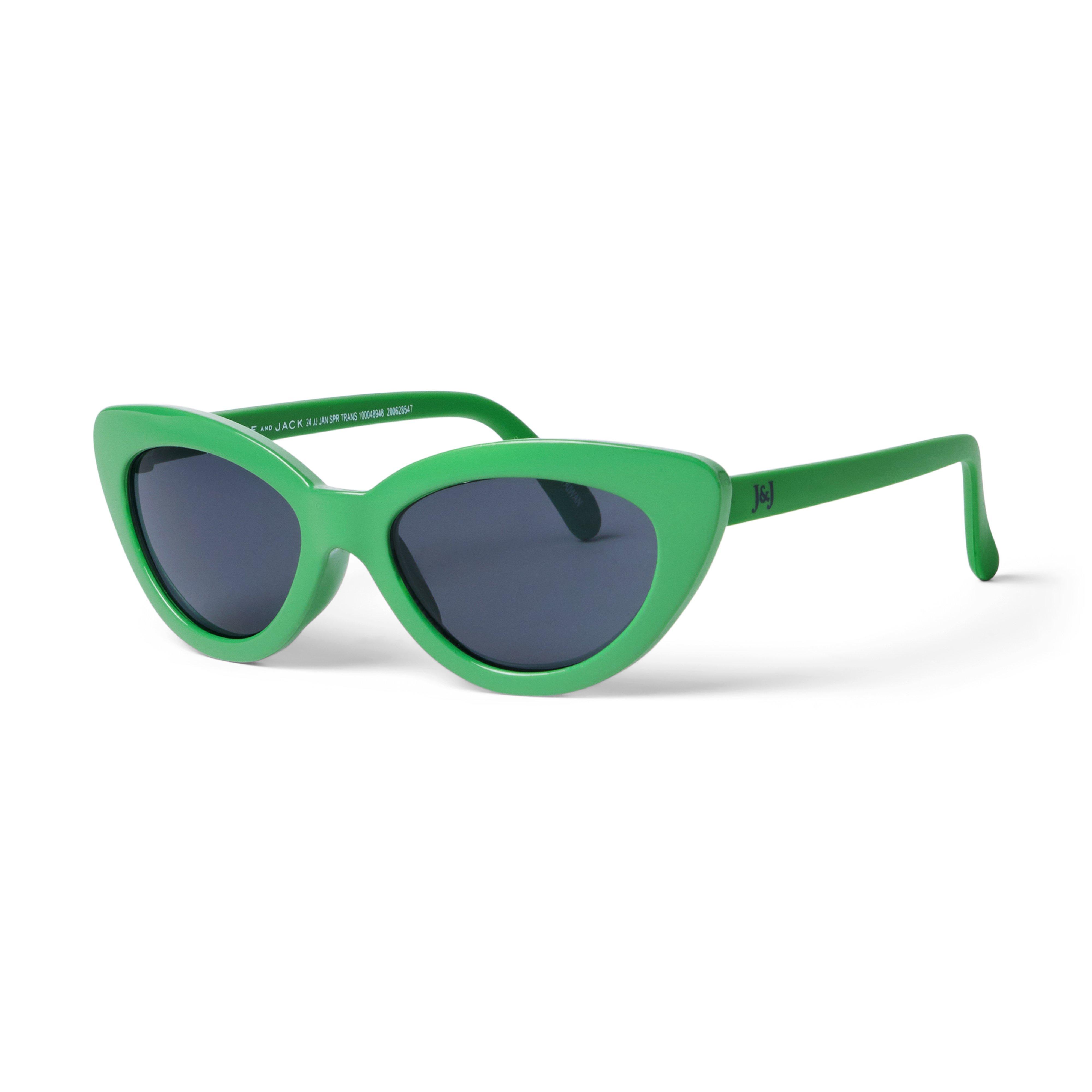 Girl Kelly Green Cat Eye Sunglasses By Janie And Jack 