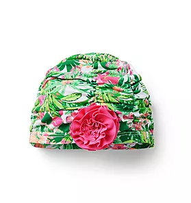 Recycled Tropical Floral Swim Headwrap