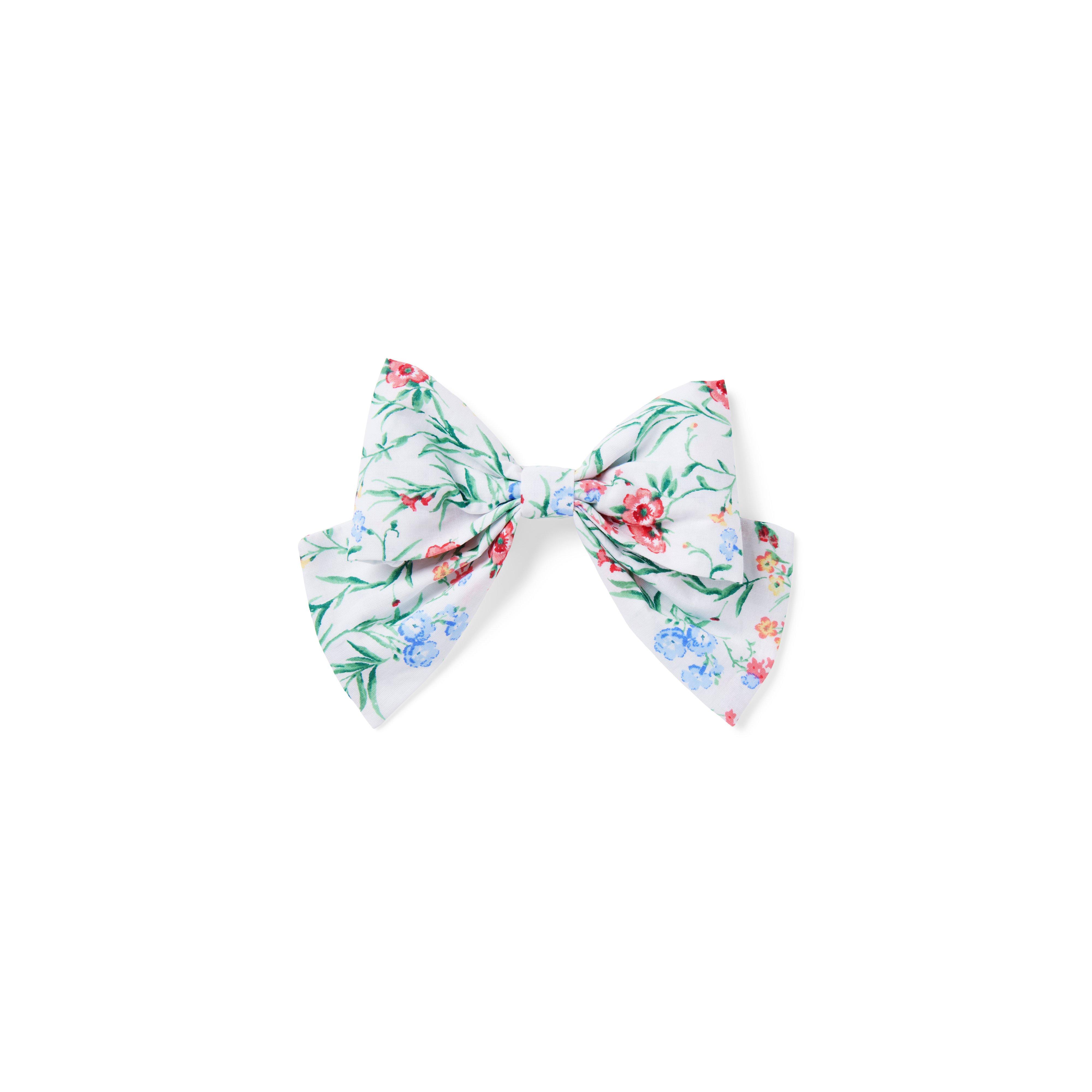 Floral Bow Barrette