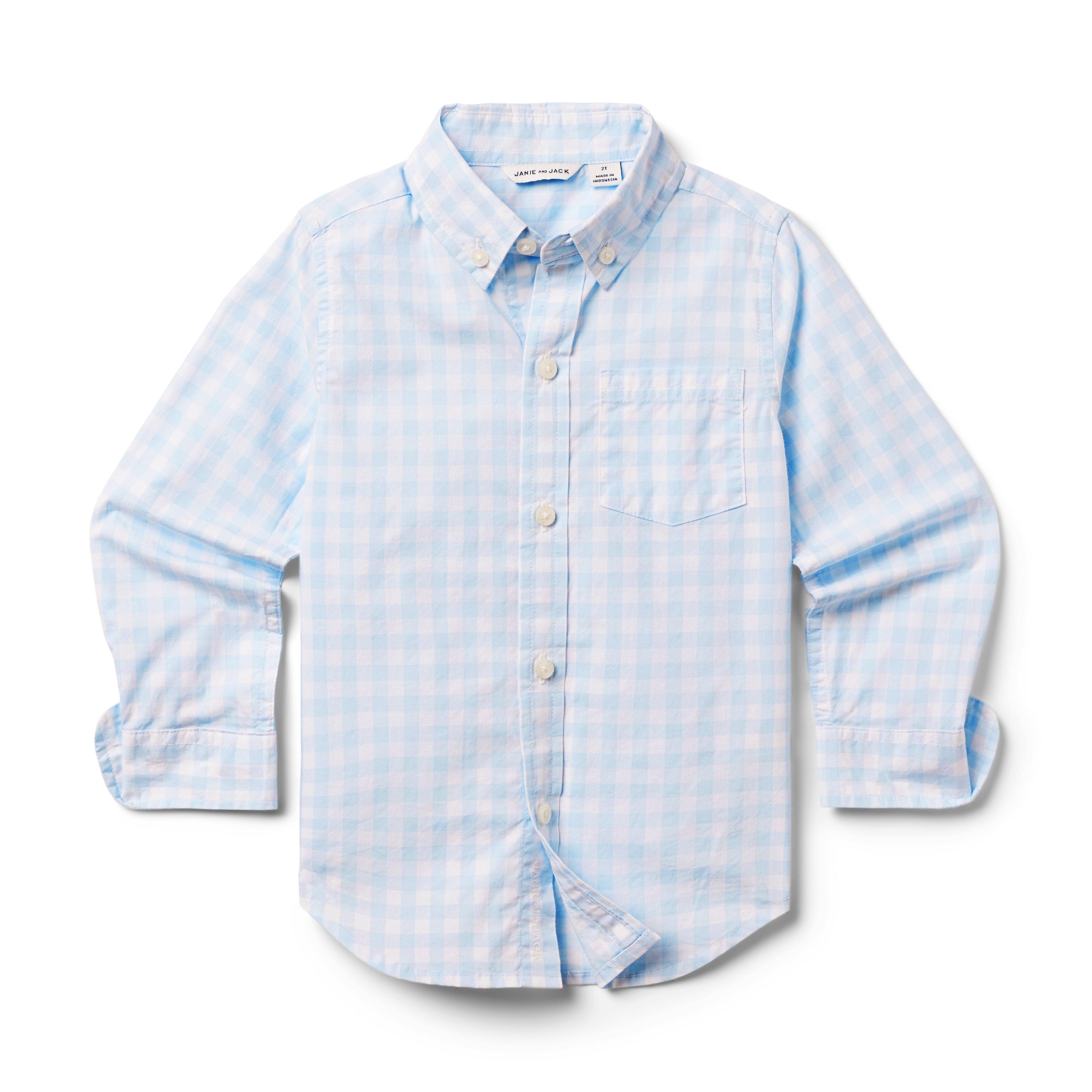 Gingham Poplin Shirt