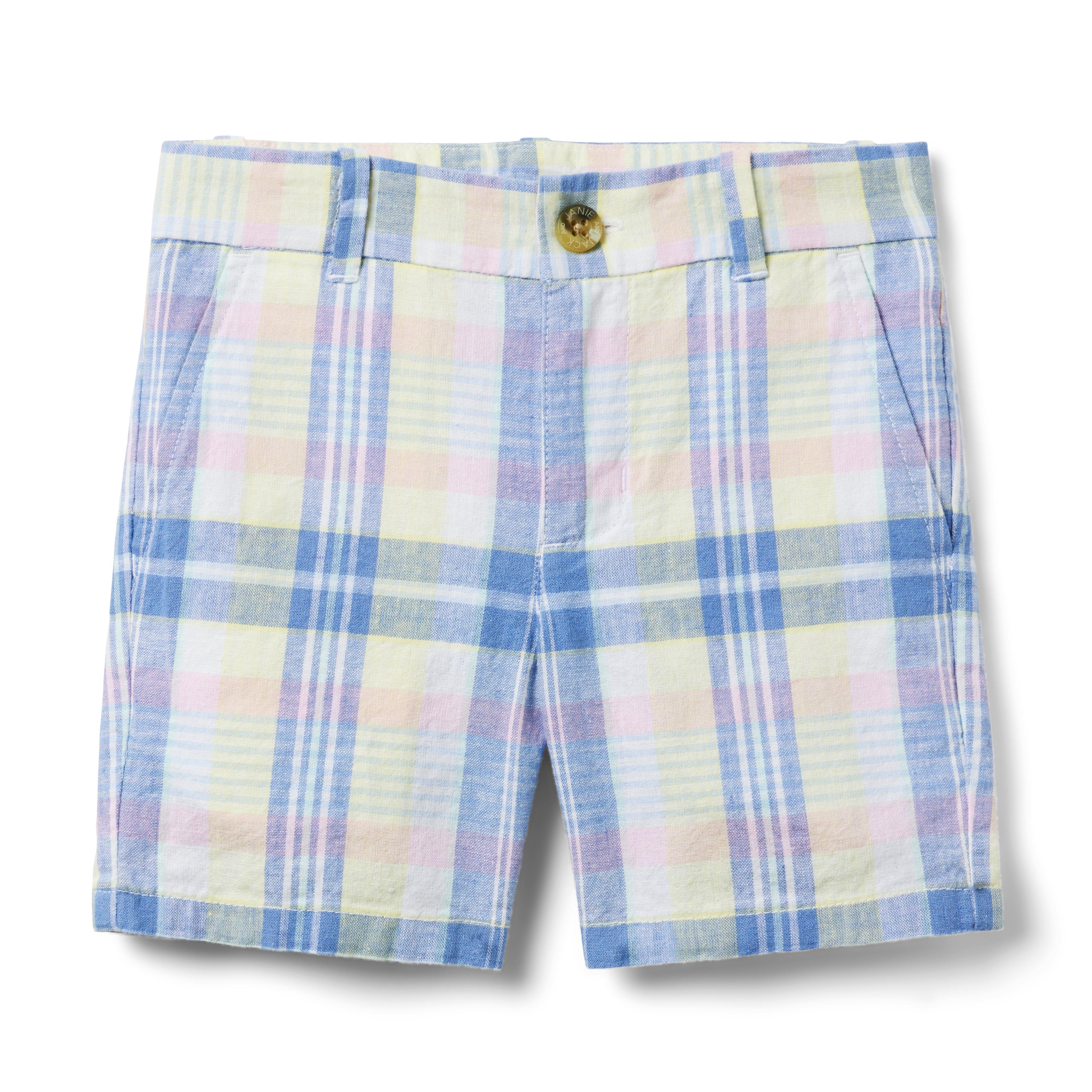 Plaid Linen-Cotton Short image number 0