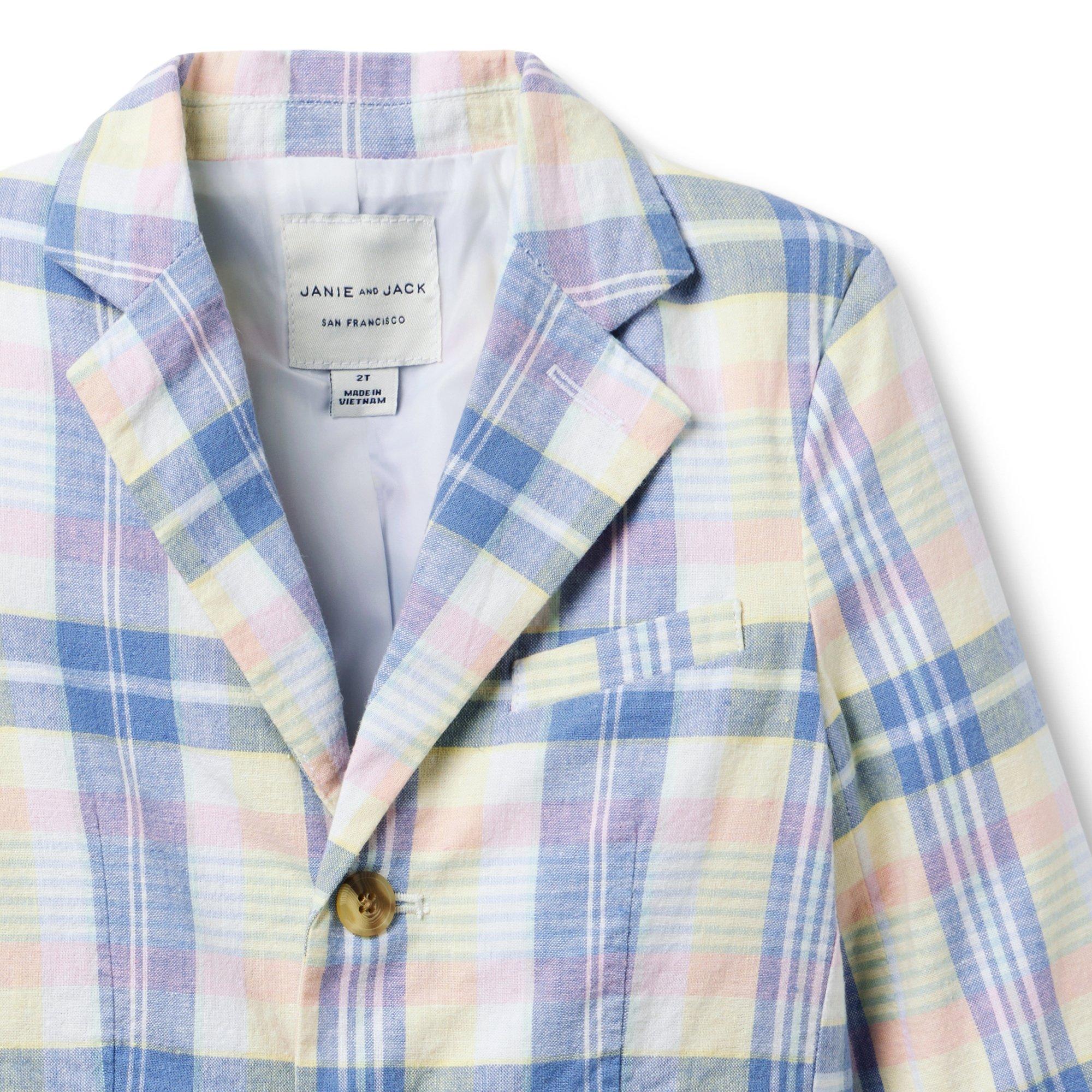 The Plaid Linen-Cotton Blazer image number 3