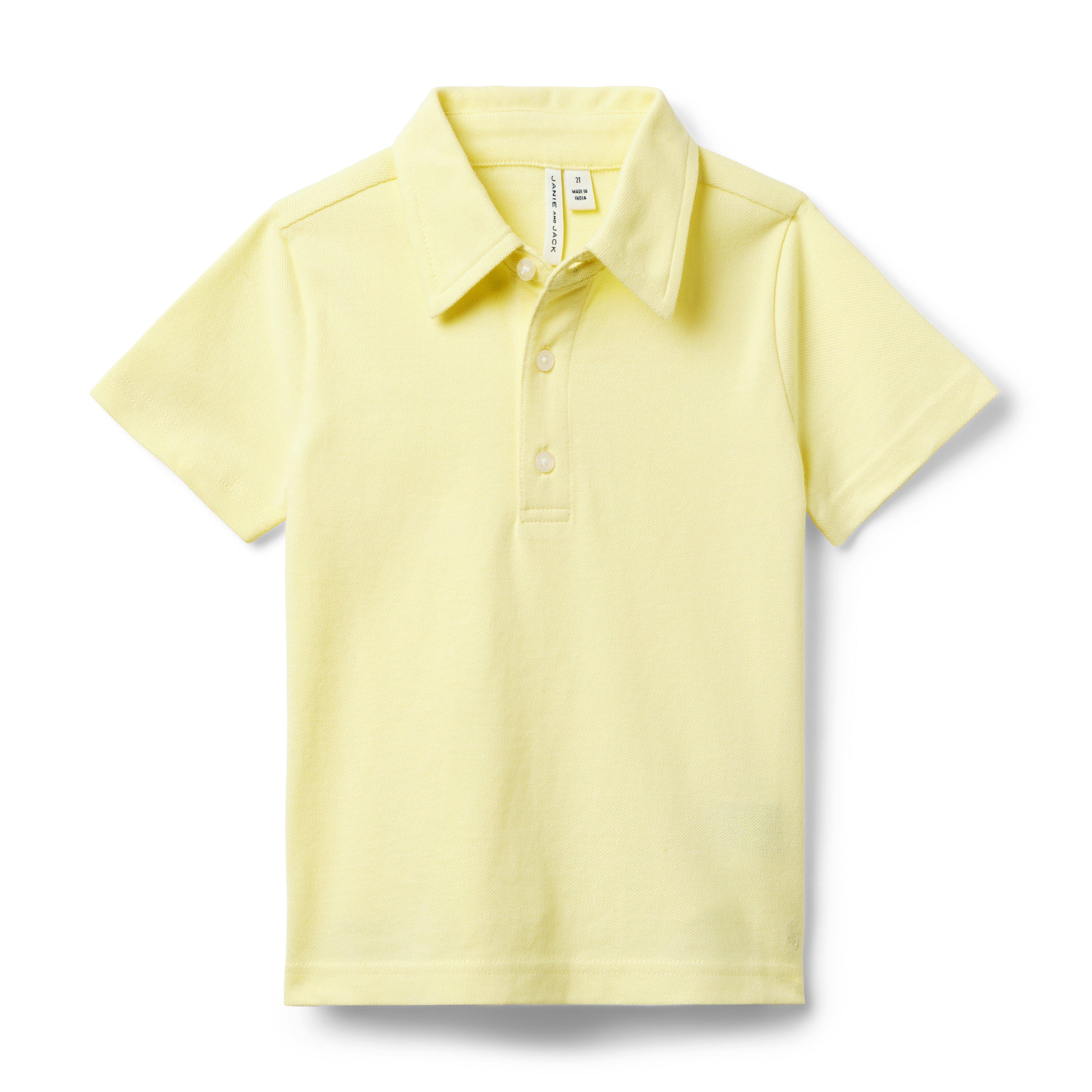 Yellow best sale shirt polo