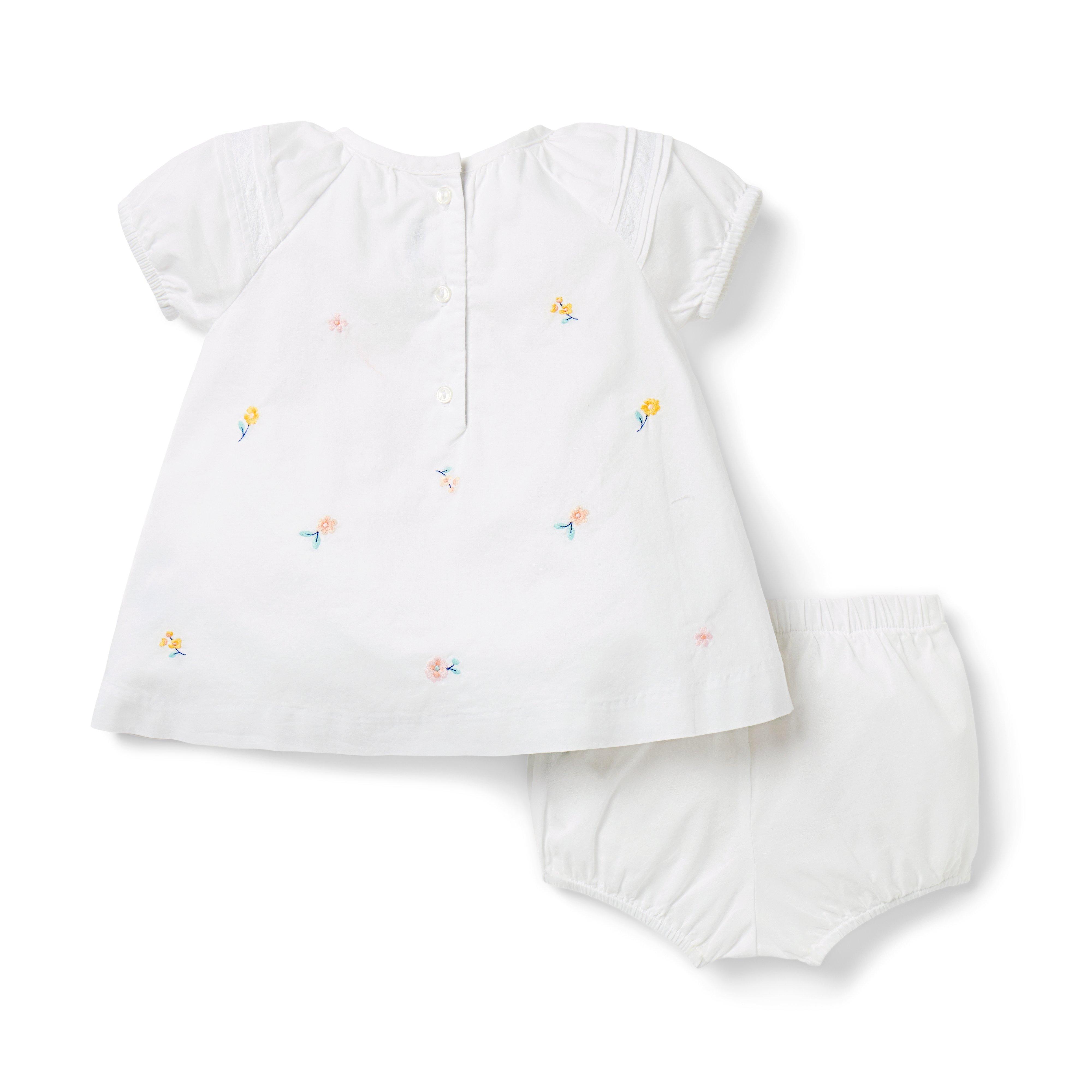 Baby Embroidered Floral Matching Set image number 1
