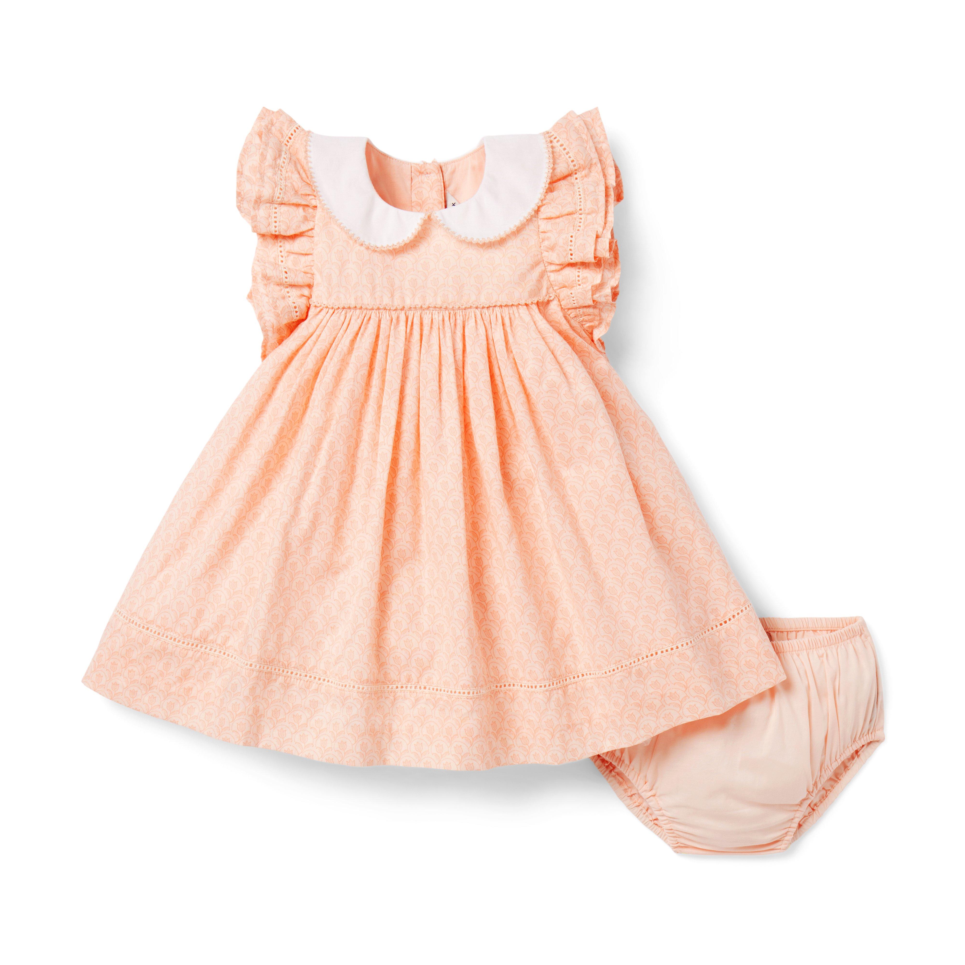 Baby Floral Collared Dress image number 3