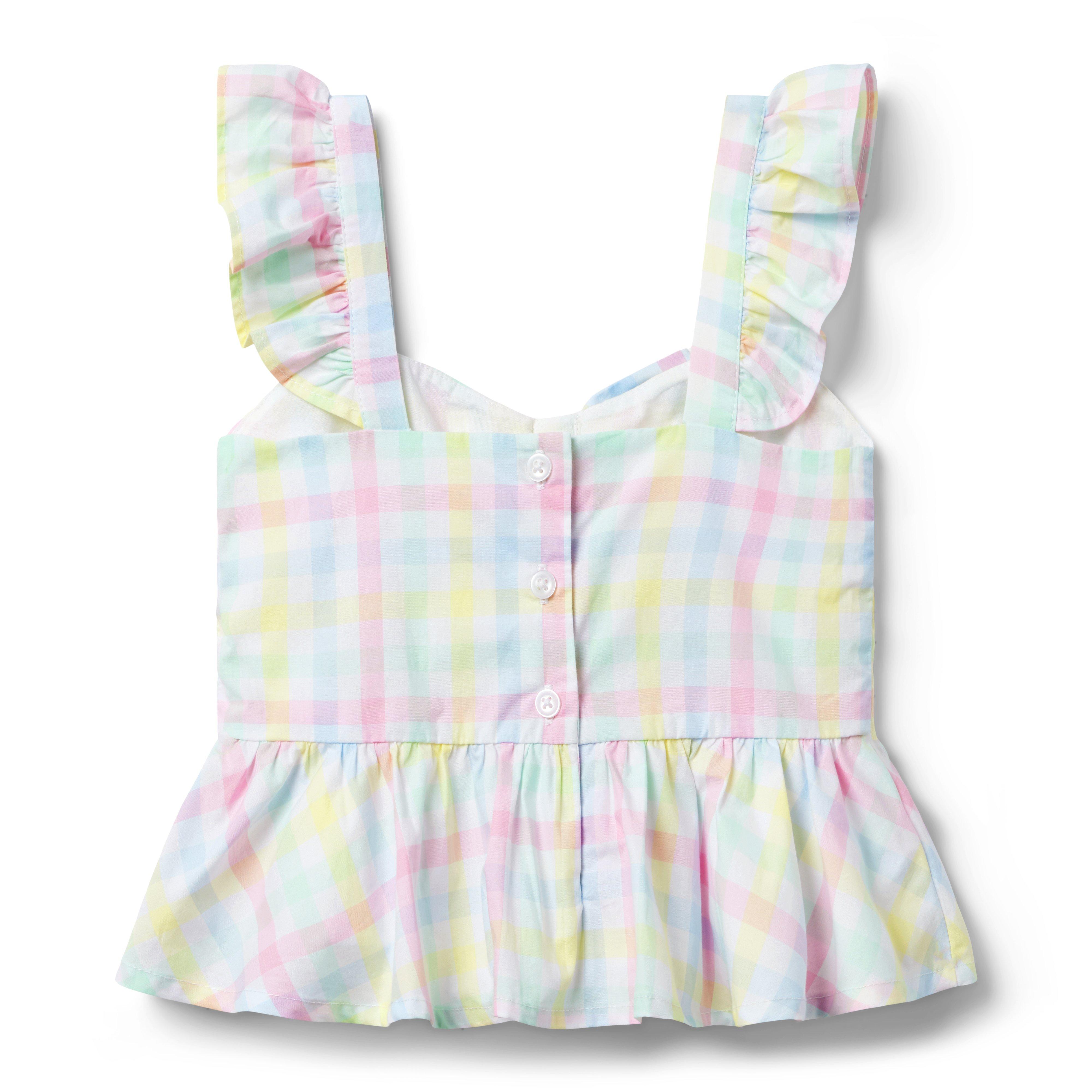 Gingham Peplum Top image number 1