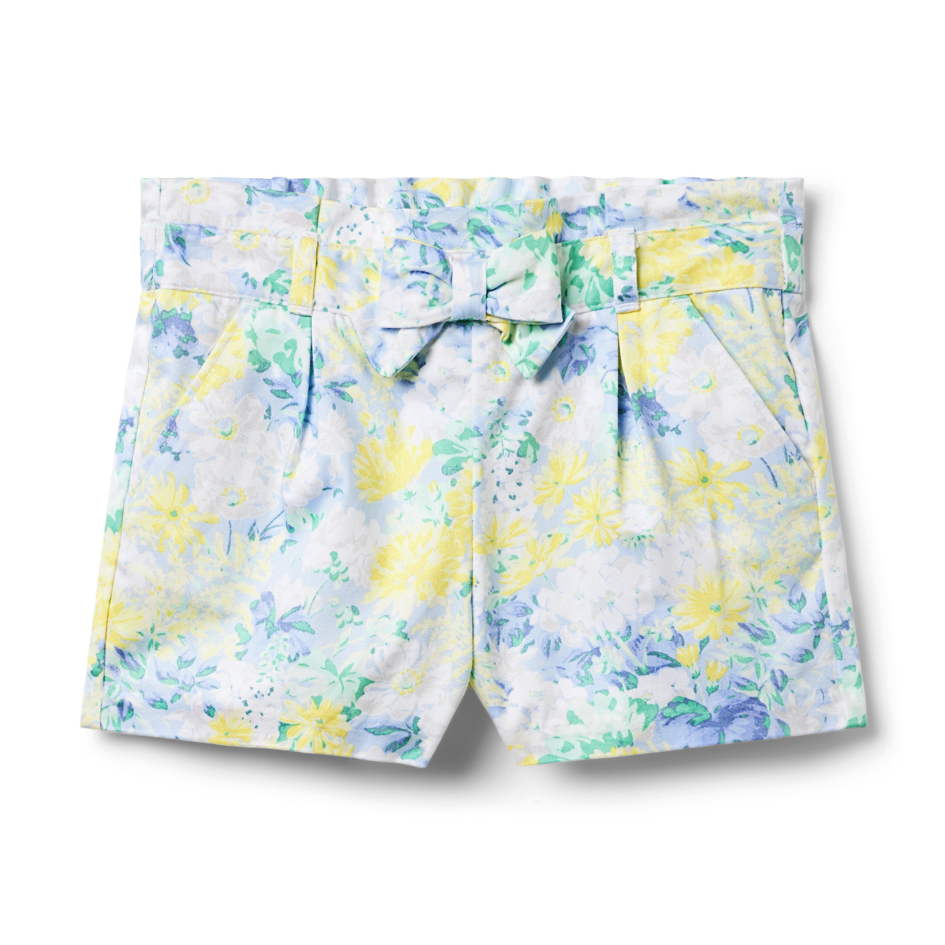 Floral Paperbag Waist Short