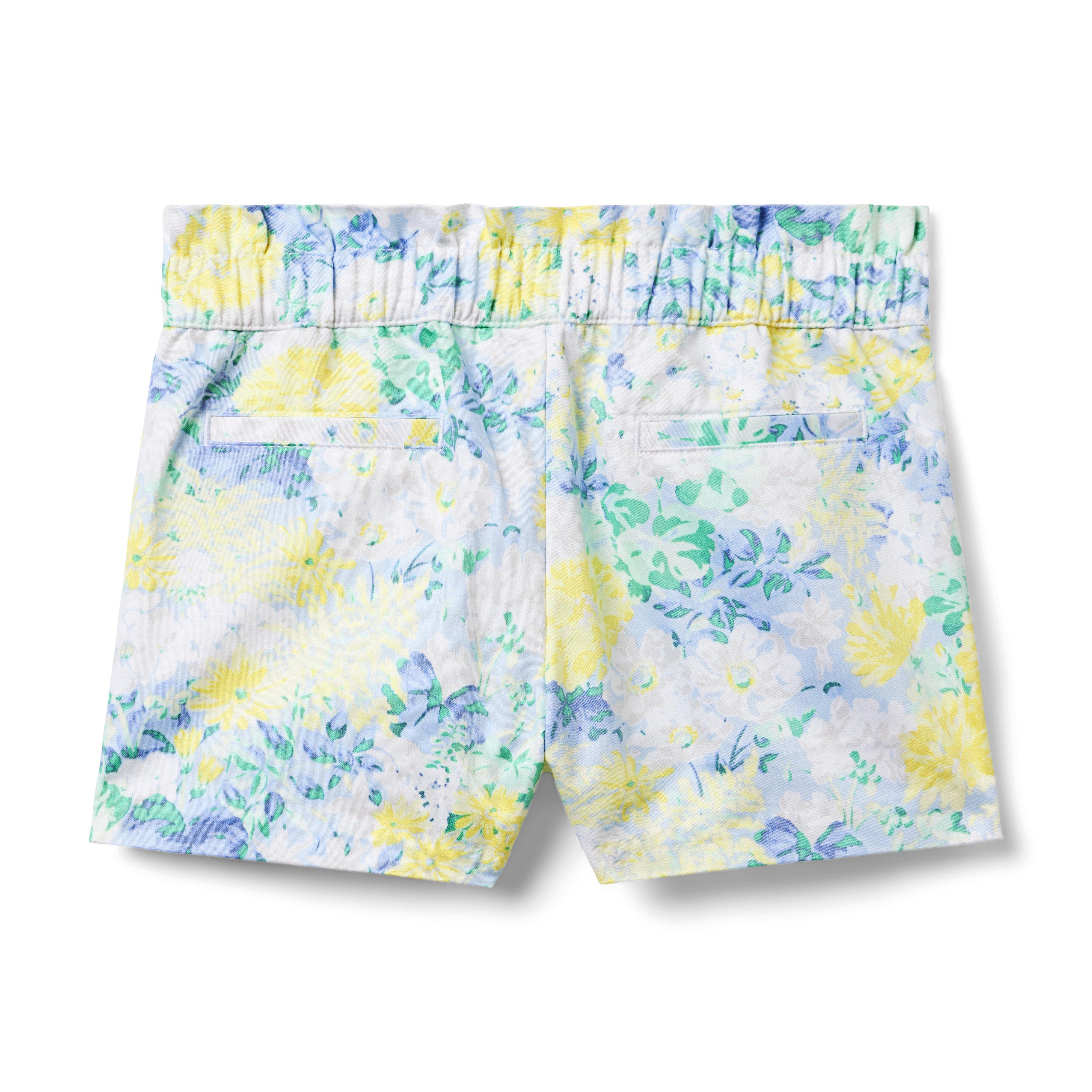 Floral Paperbag Waist Short