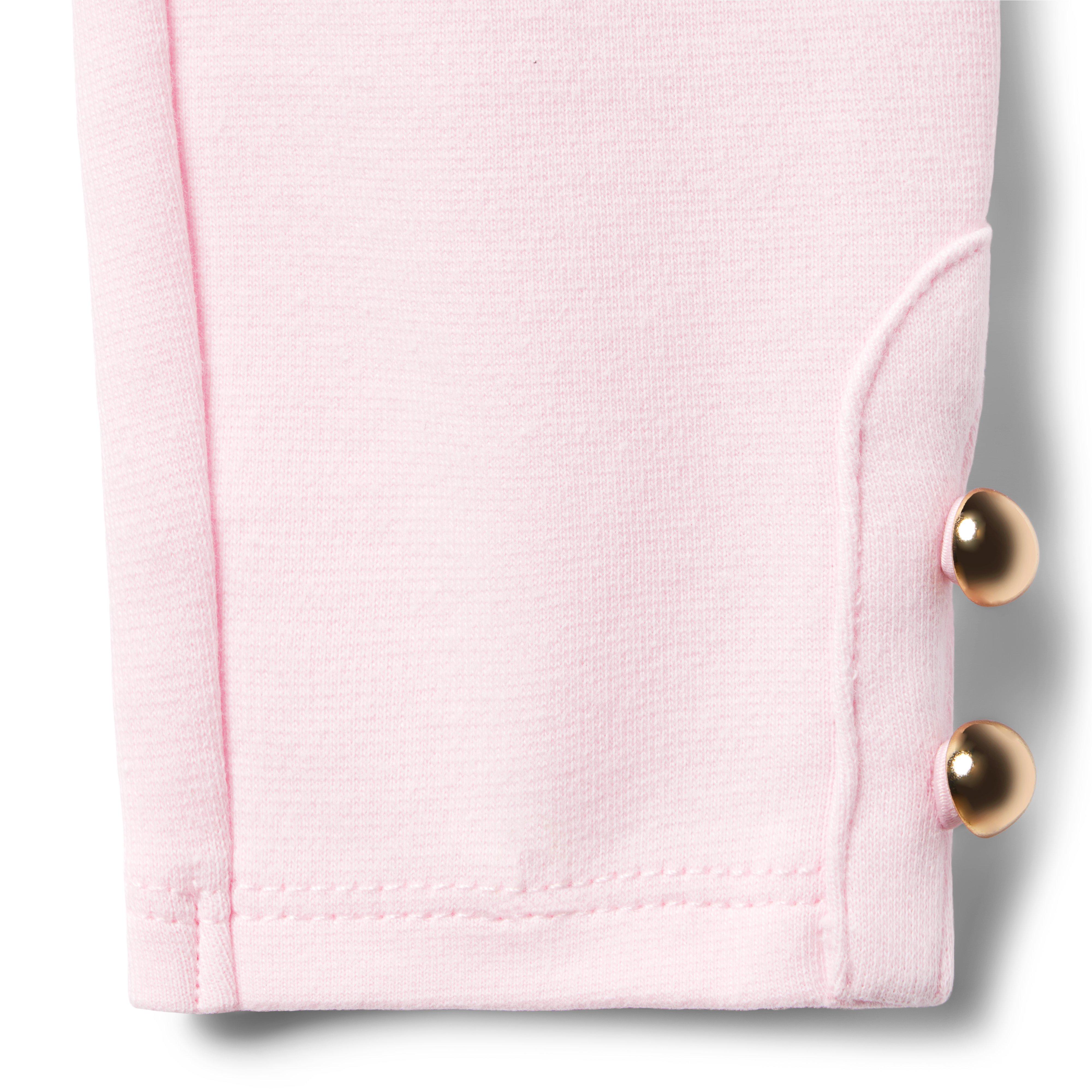 Girl Bunny Pink Button Cuff Ponte Pant by Janie and Jack