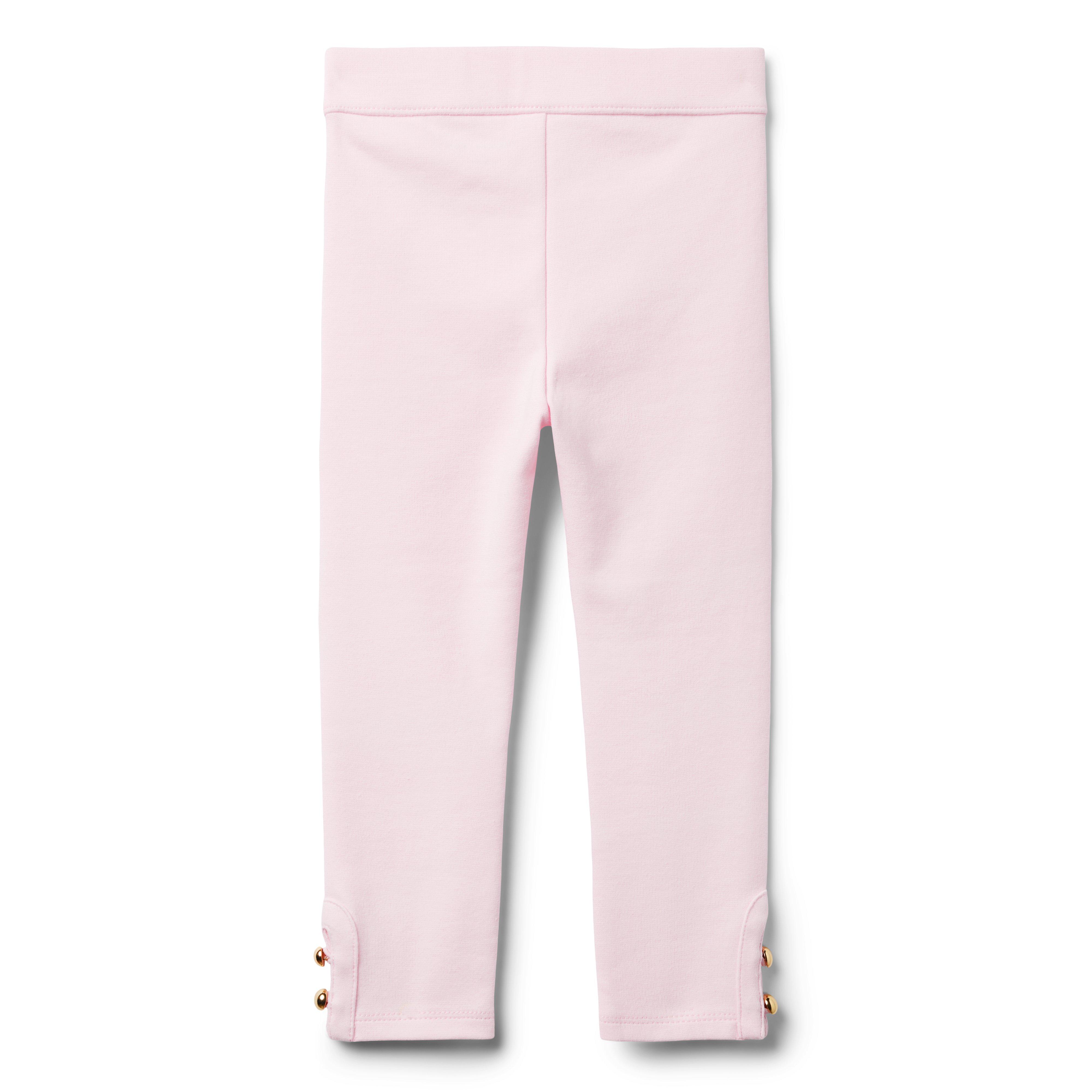 Girl Bunny Pink Button Cuff Ponte Pant by Janie and Jack