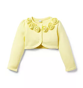 The Rosette Cropped Cardigan