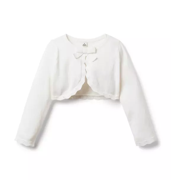 Bow Cropped Cardigan image number 0