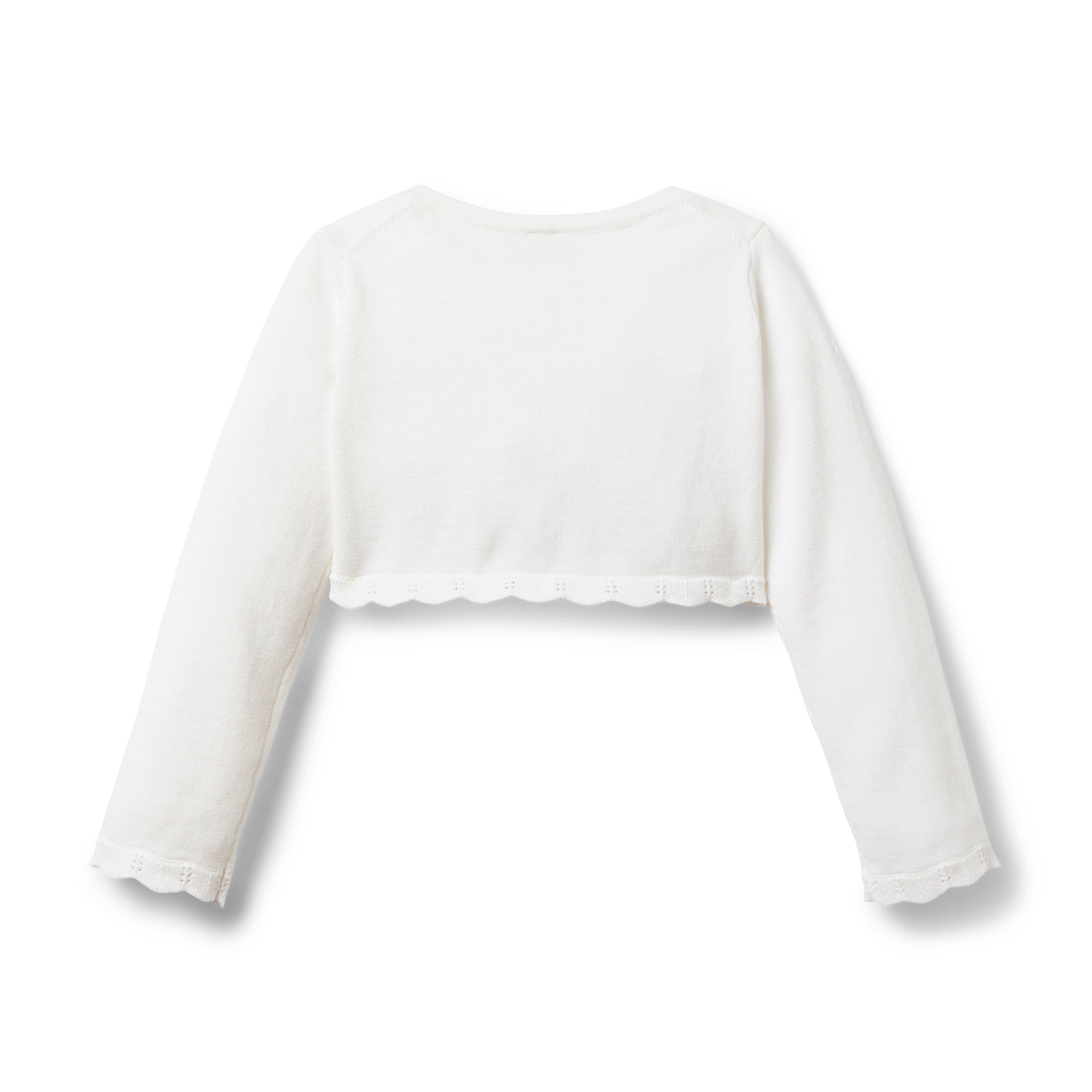 Cropped cardigan - Col. White