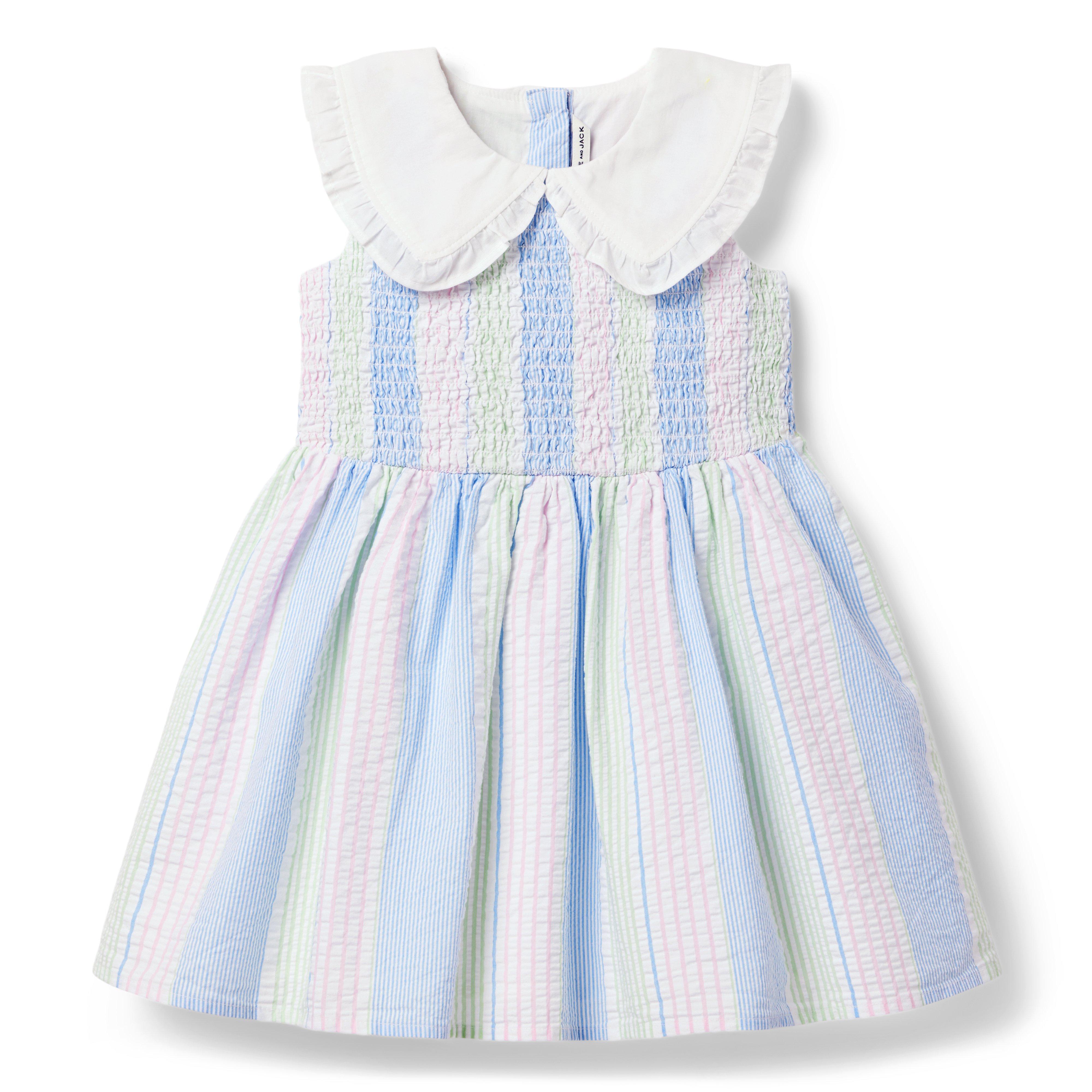 The Seersucker Smocked Sundress