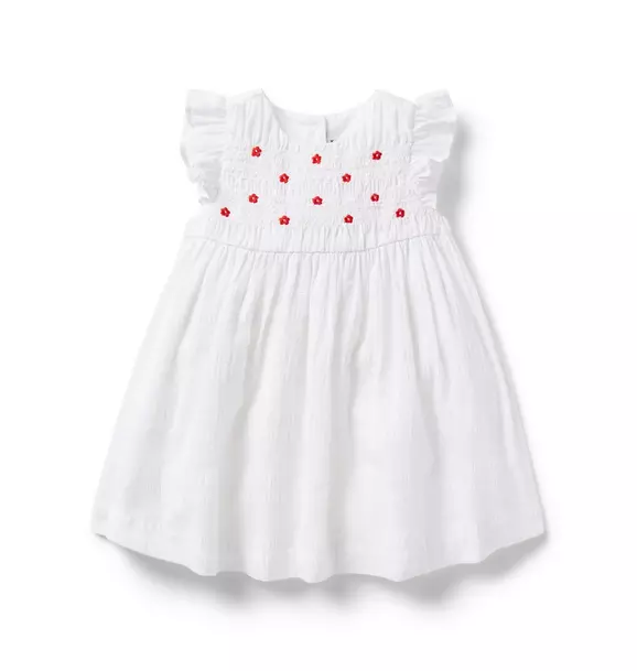 Baby Embroidered Smocked Dress image number 0