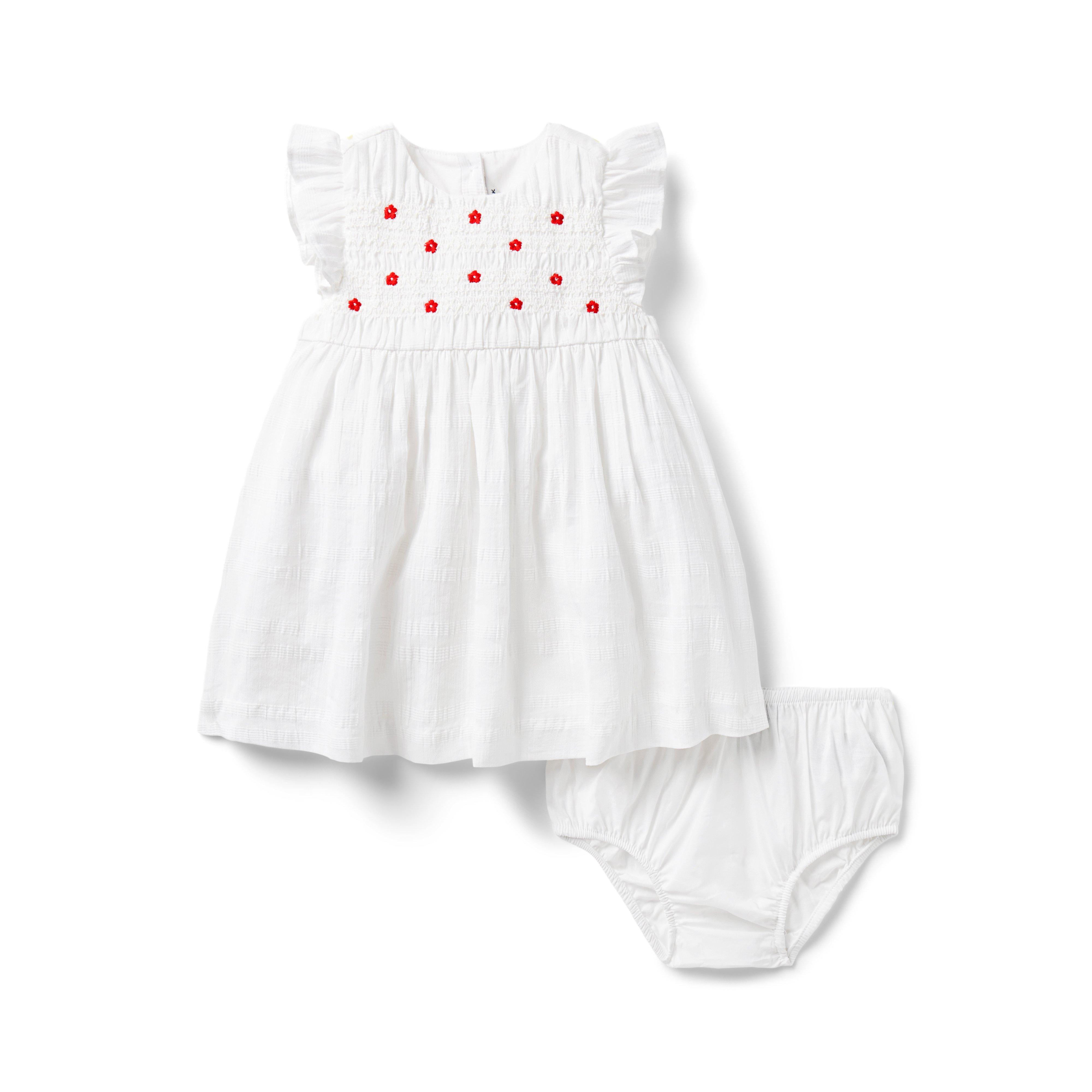Baby Embroidered Smocked Dress image number 2