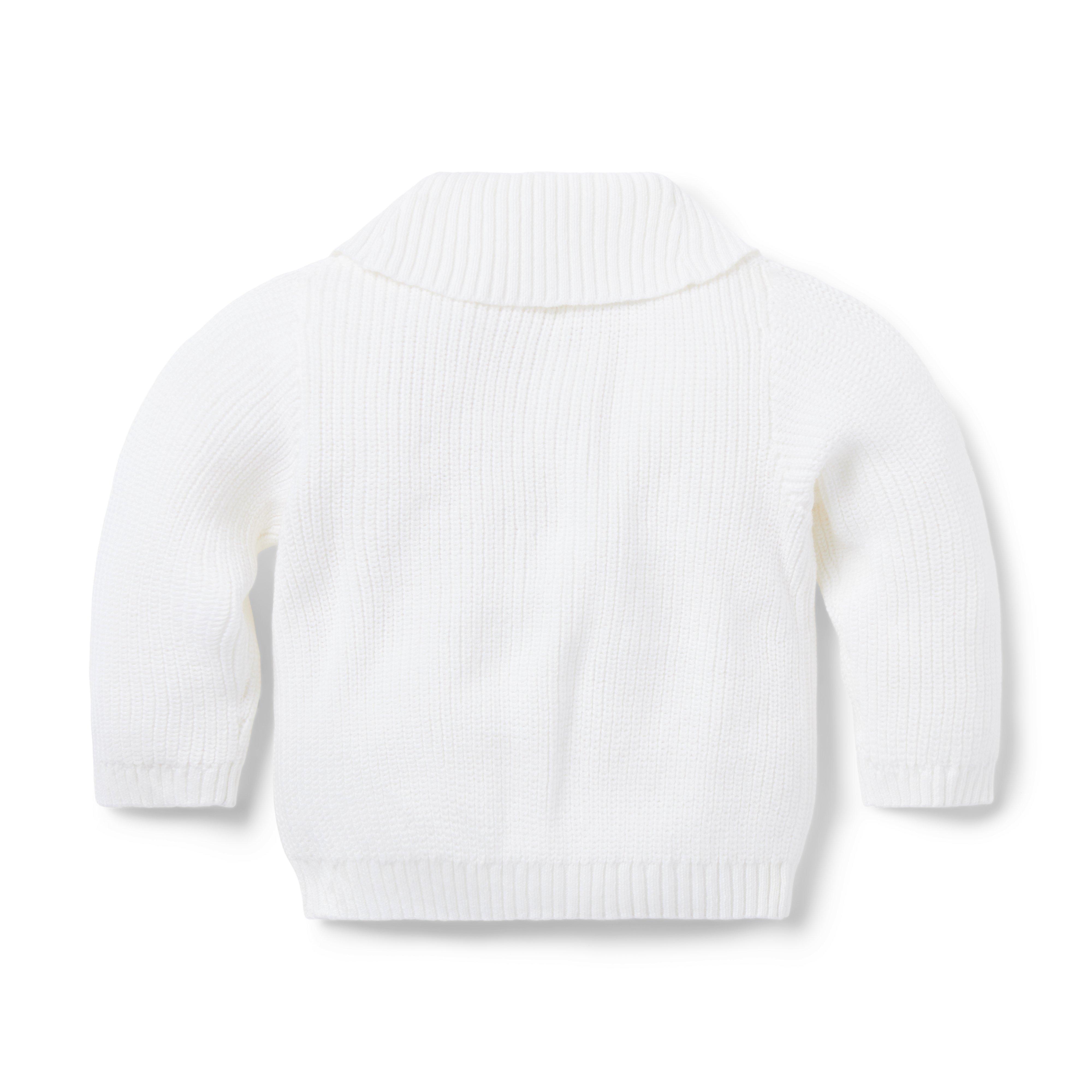 Baby Ribbed Collar Cardigan