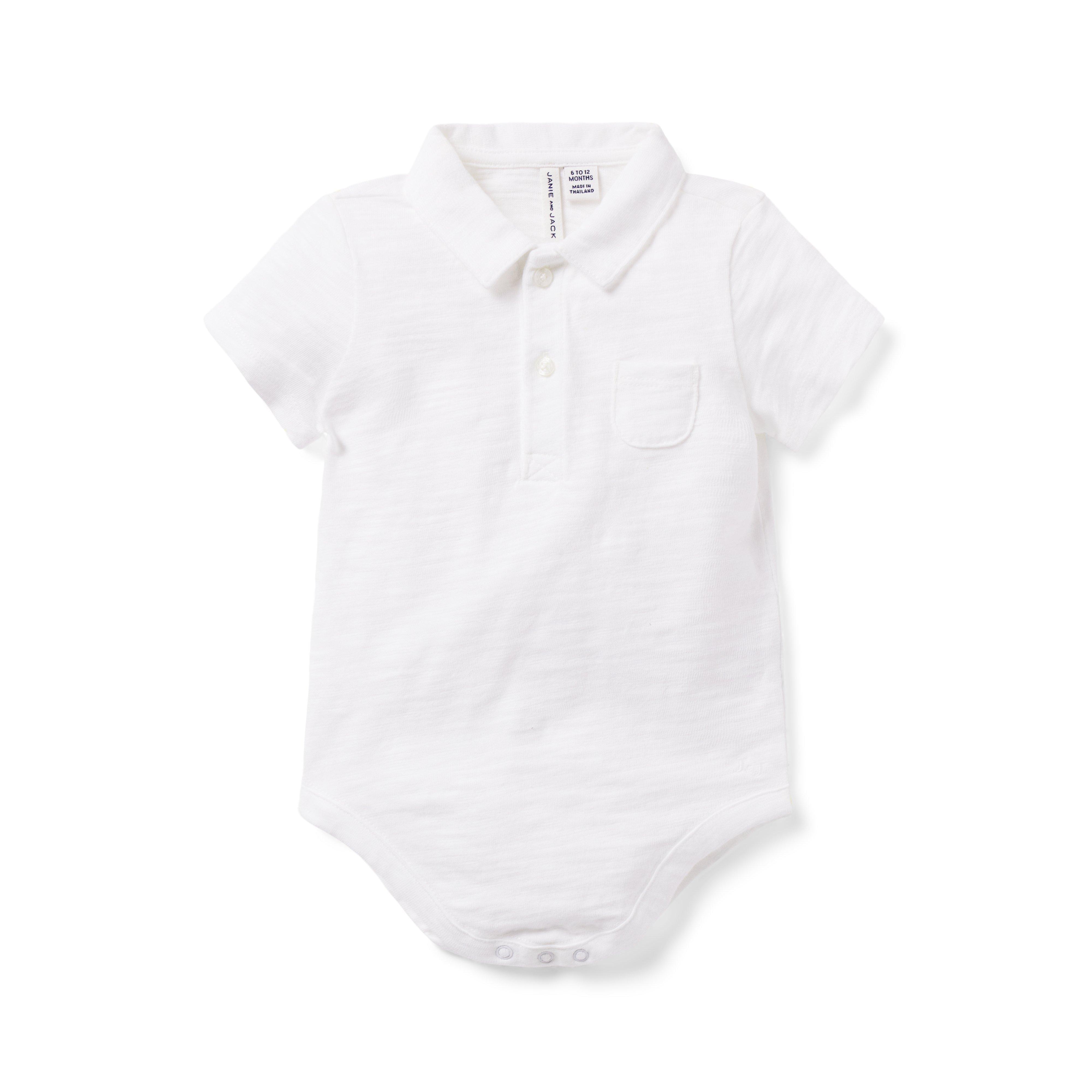 The Slub Polo Baby Bodysuit