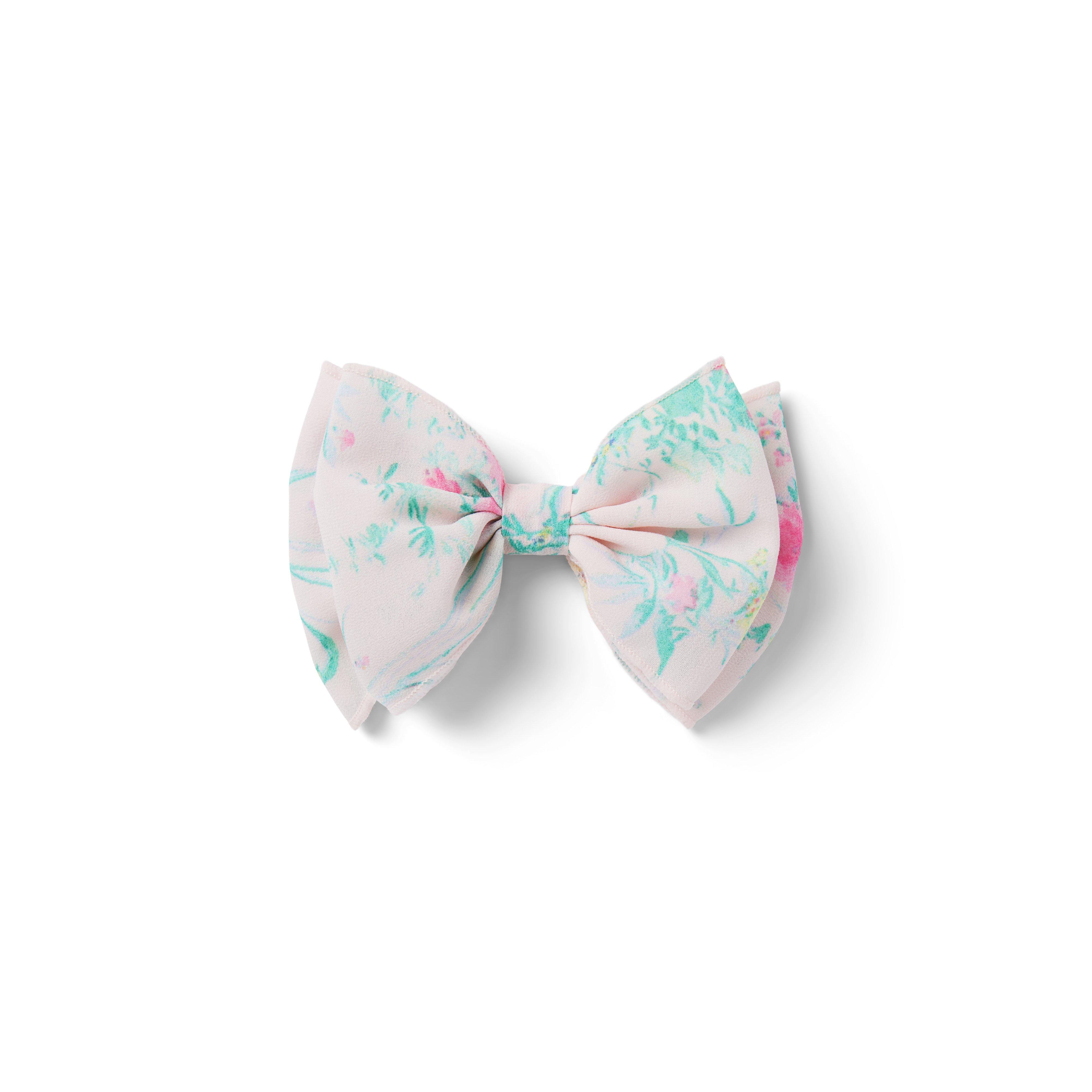 Floral Bow Barrette