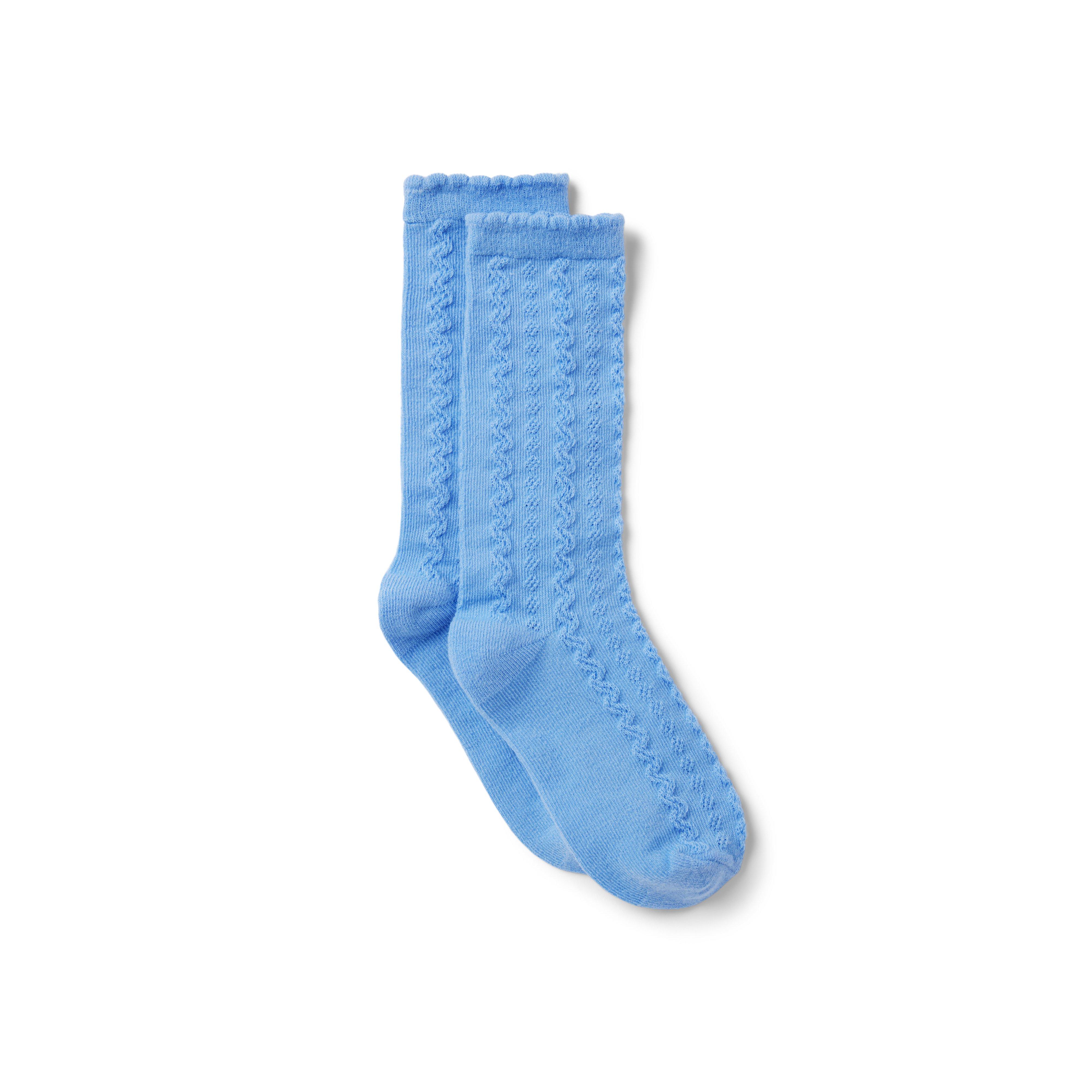 Unicorn Blue Pointelle Sock by Janie and Jack
