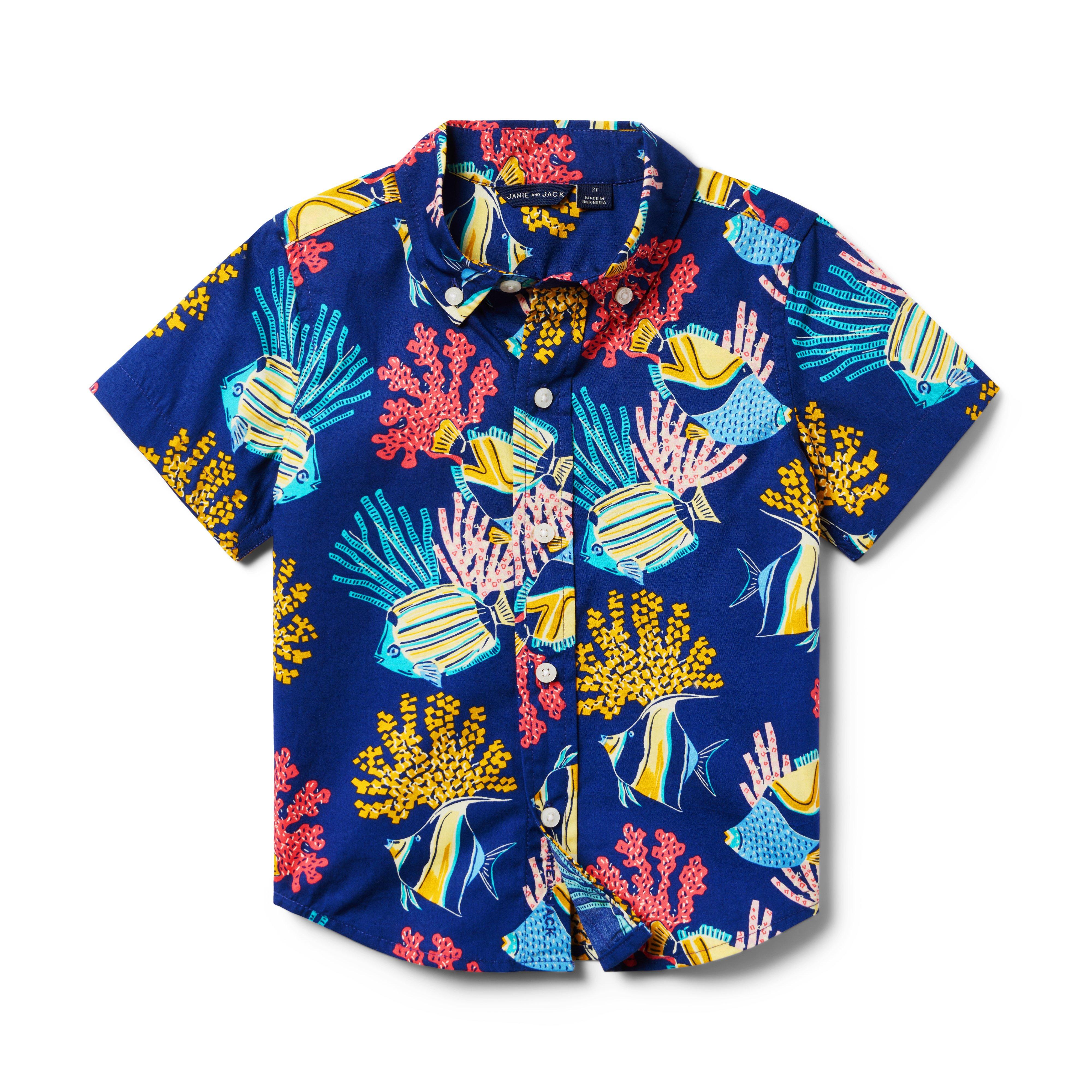 Coral Fish Poplin Shirt