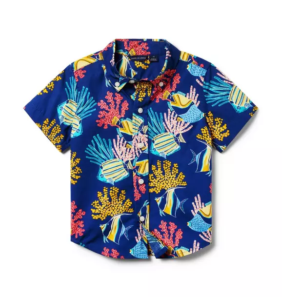 Coral Fish Poplin Shirt image number 0