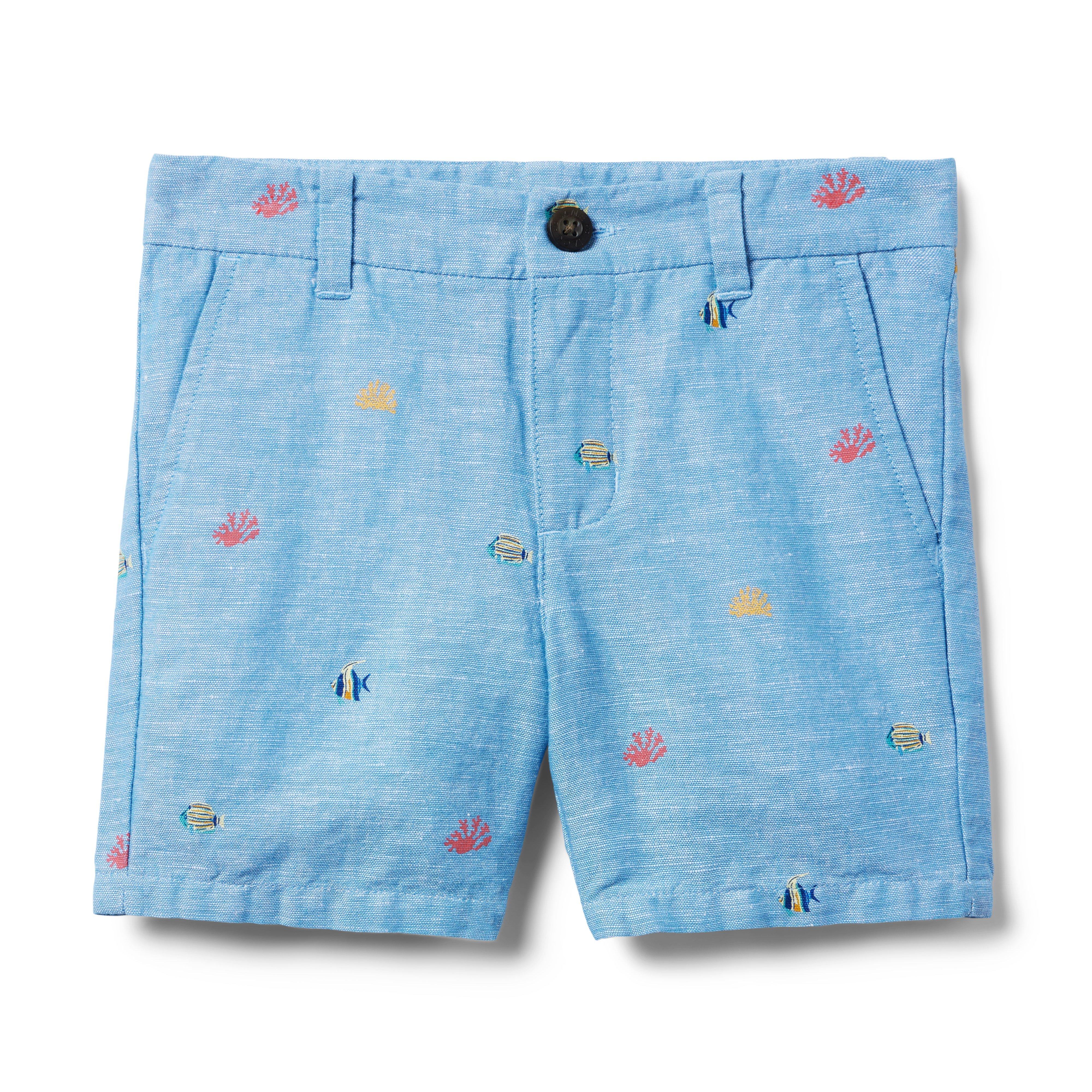 Coral Fish Linen-Cotton Short image number 0