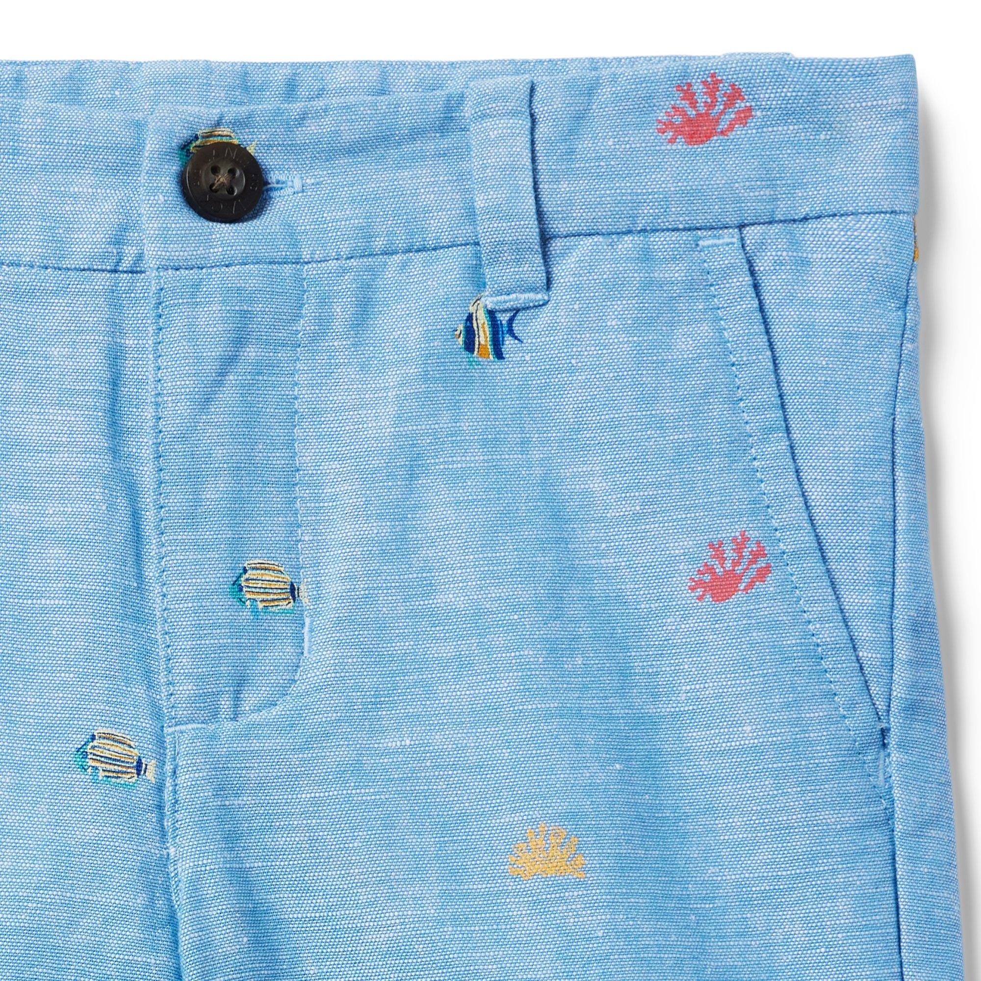 Coral Fish Linen-Cotton Short image number 3