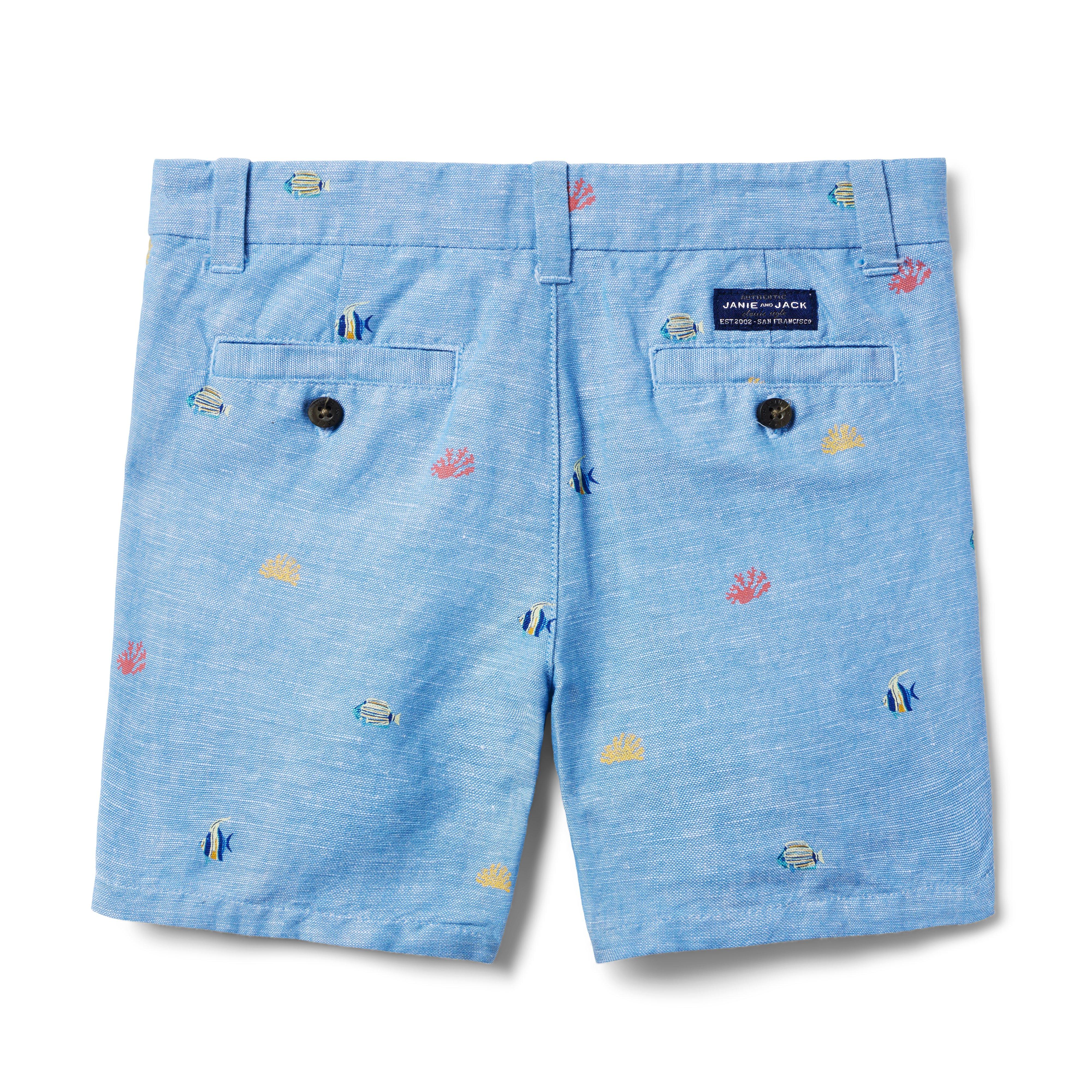 Coral Fish Linen-Cotton Short image number 1