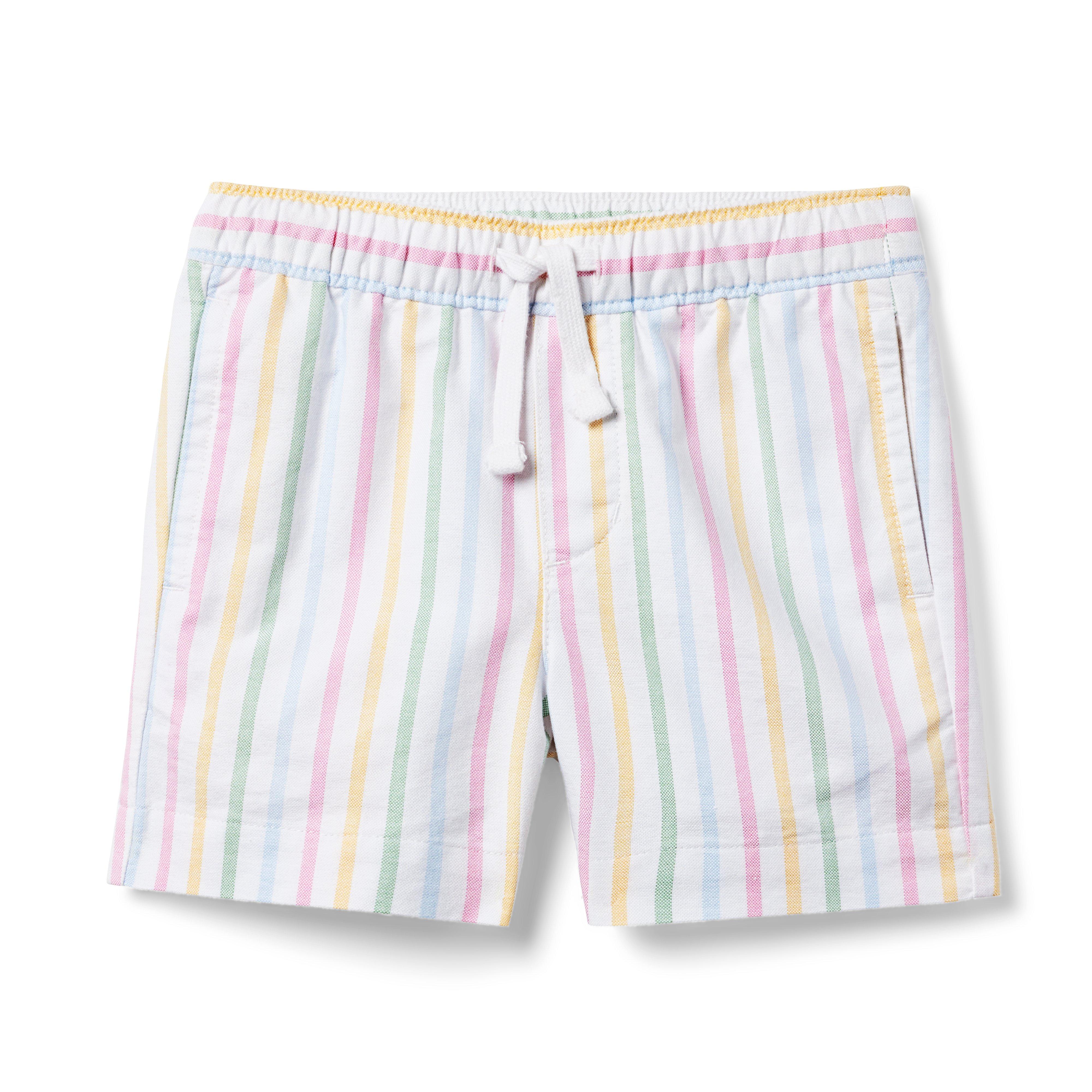 Striped Oxford Pull-On Short