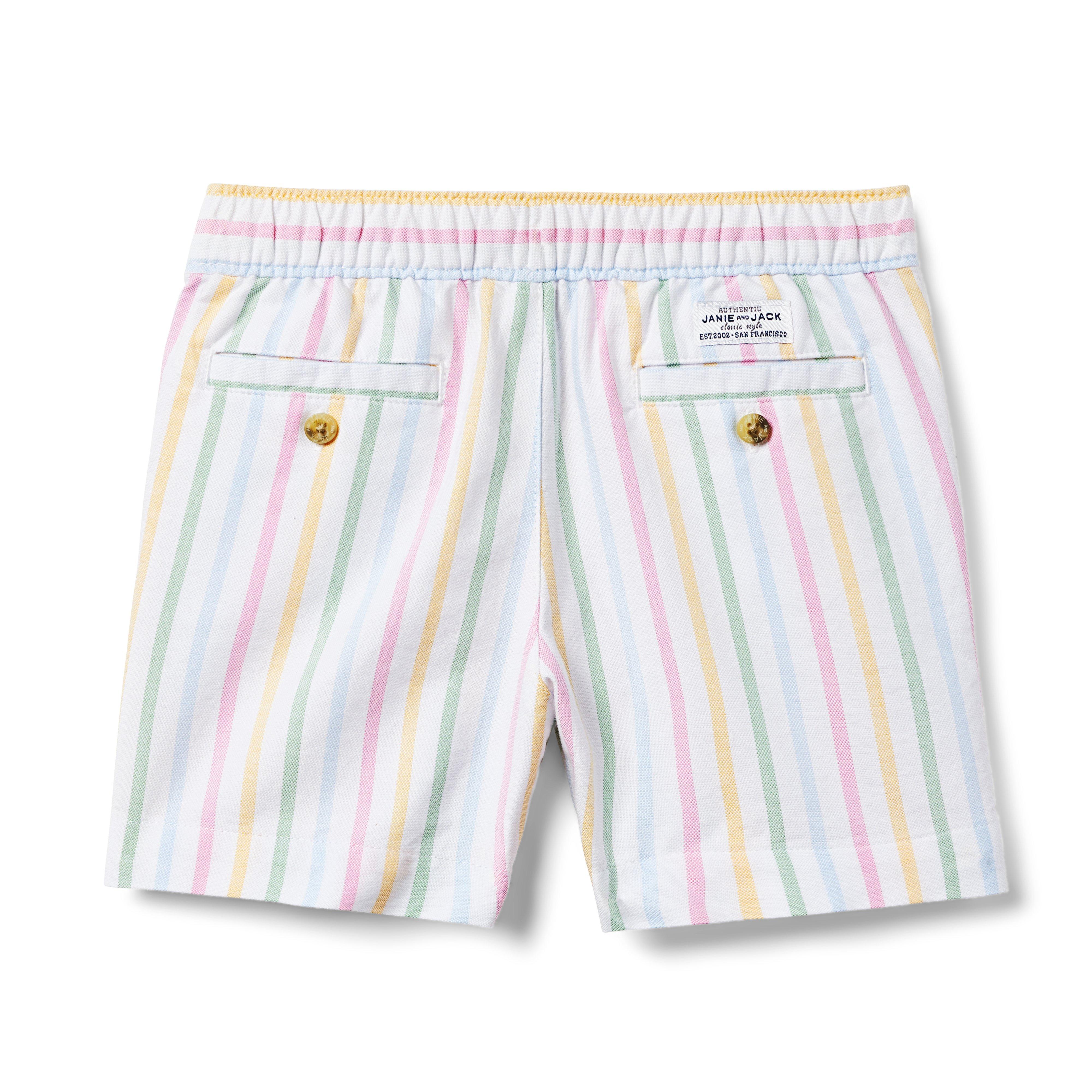 Striped Oxford Pull-On Short image number 1