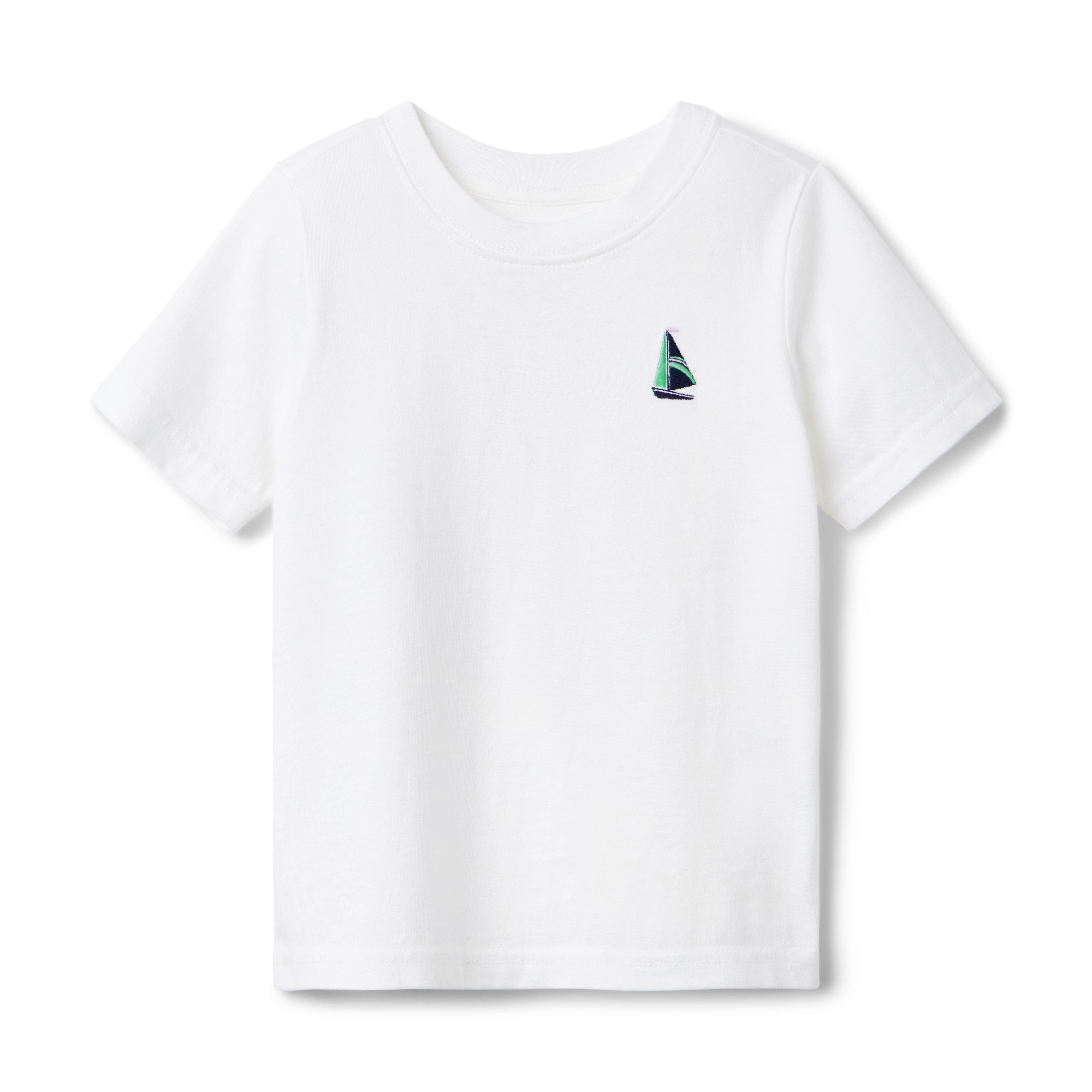 Embroidered Sailboat Tee