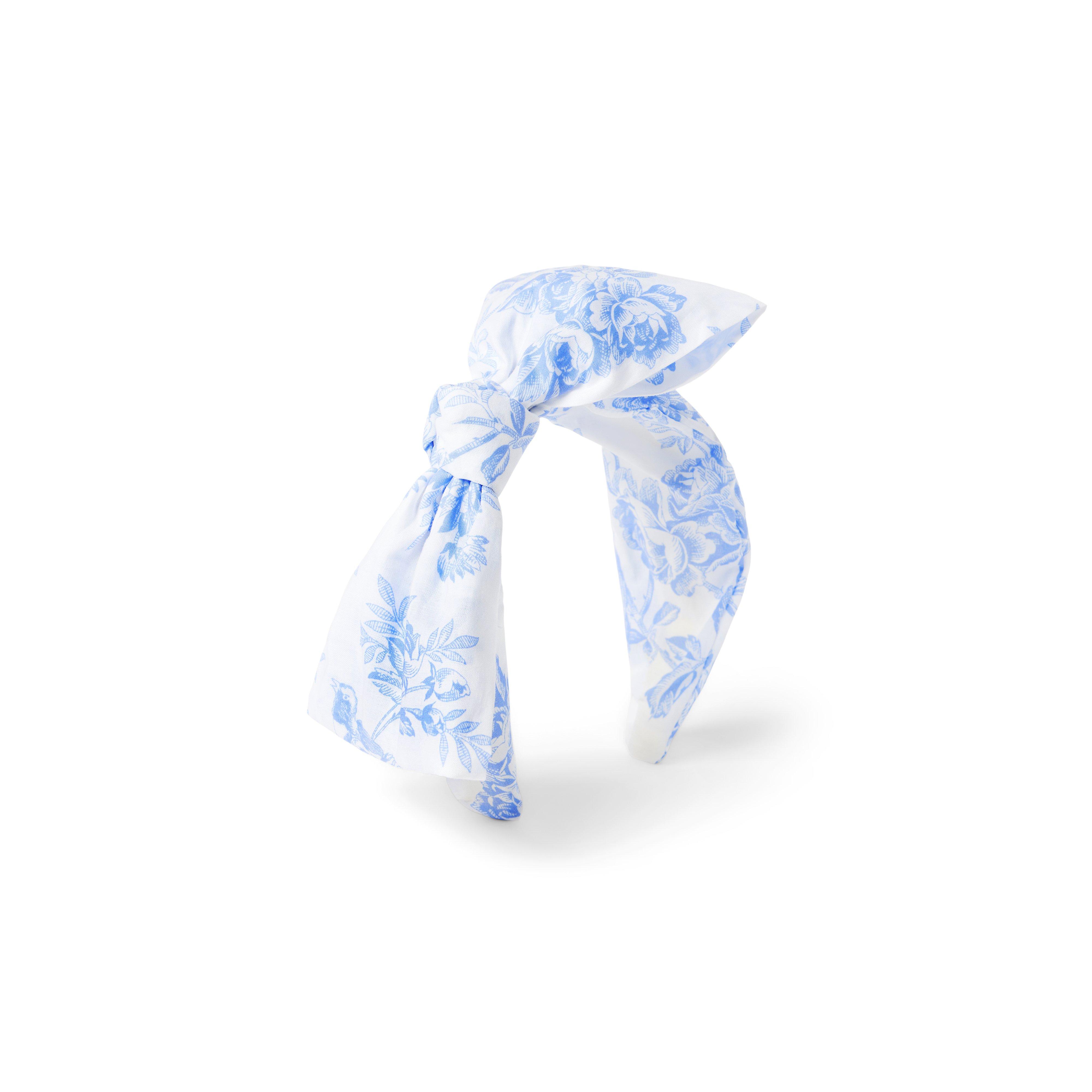 Floral Toile Bow Headband