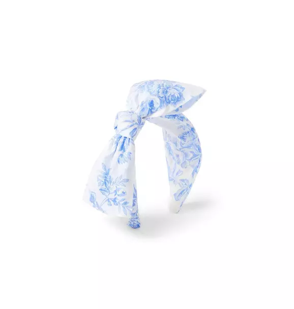 Floral Toile Bow Headband image number 0