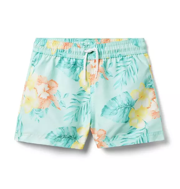 Recycled Hibiscus Swim Trunk image number 0
