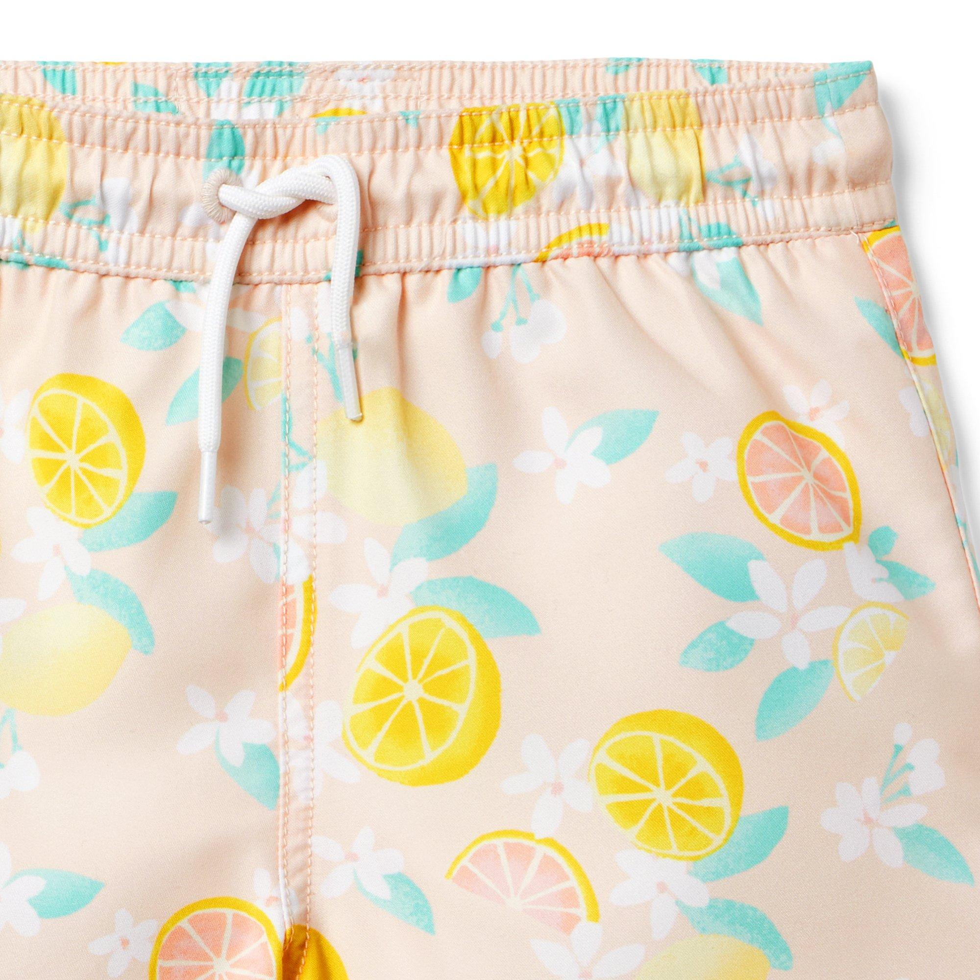 Recycled Citrus Floral Swim Trunk image number 2