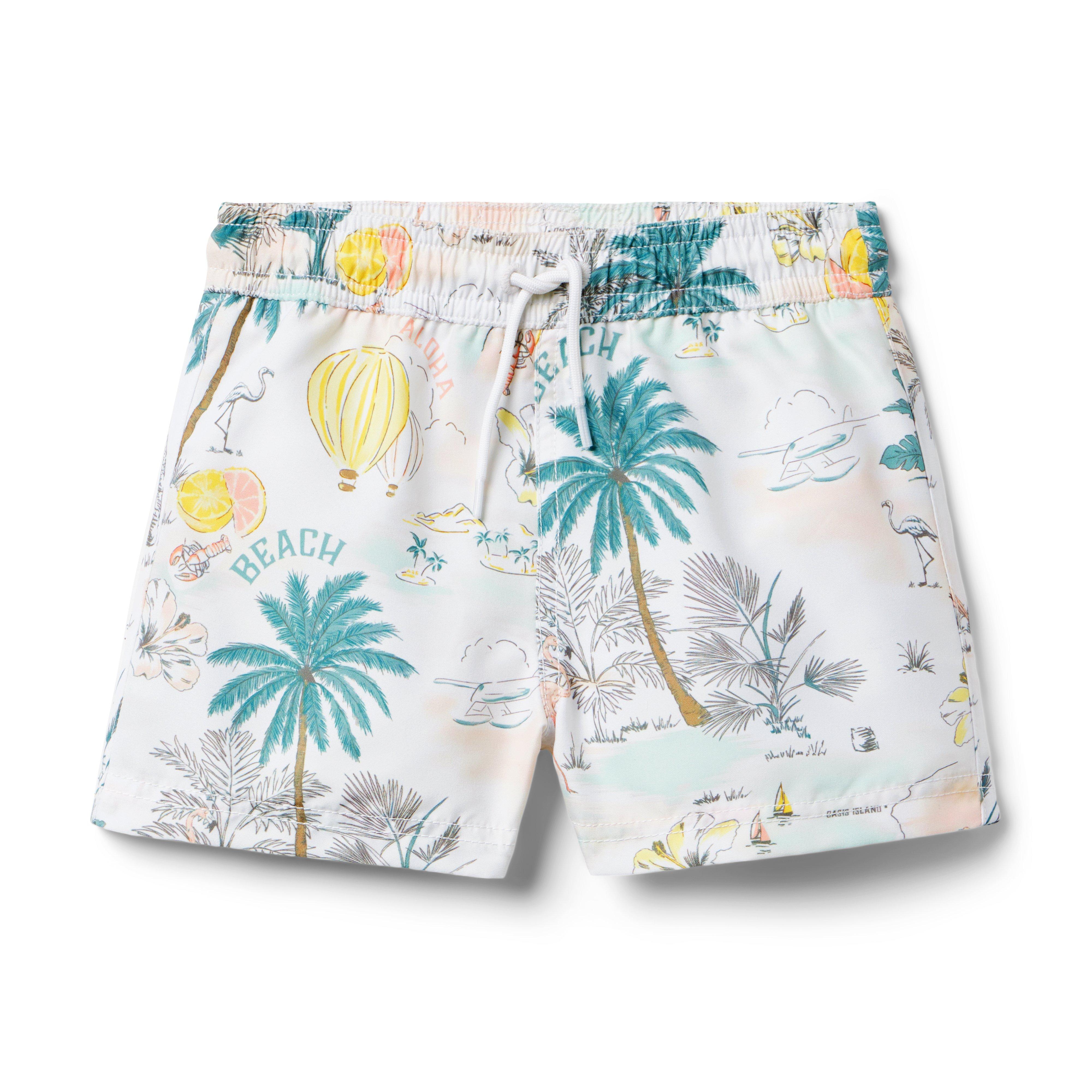 Recycled Tropical Island Swim Trunk image number 0