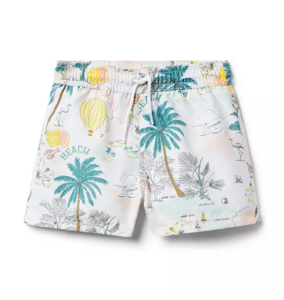 Recycled Tropical Island Swim Trunk image number 0