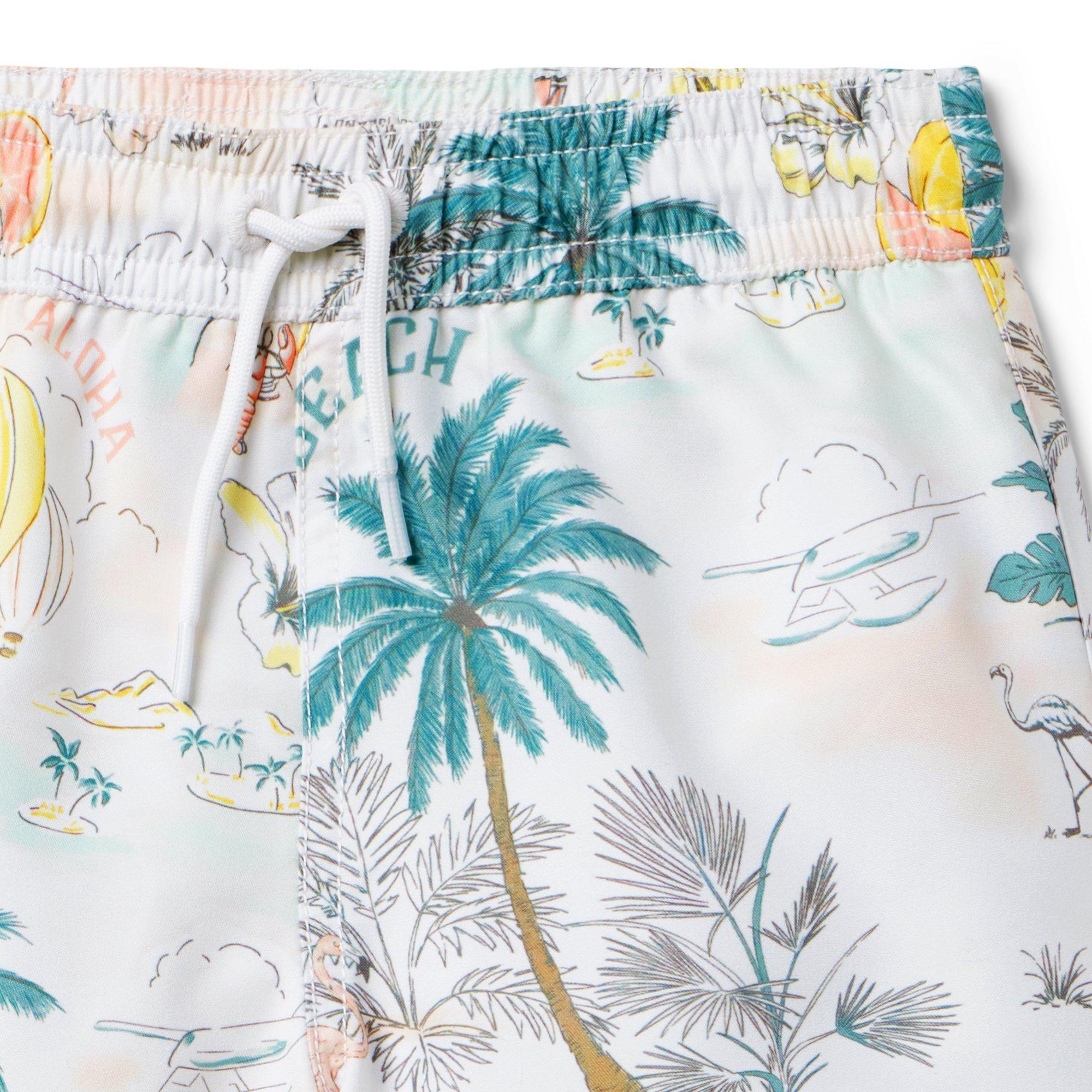 Recycled Tropical Island Swim Trunk image number 2