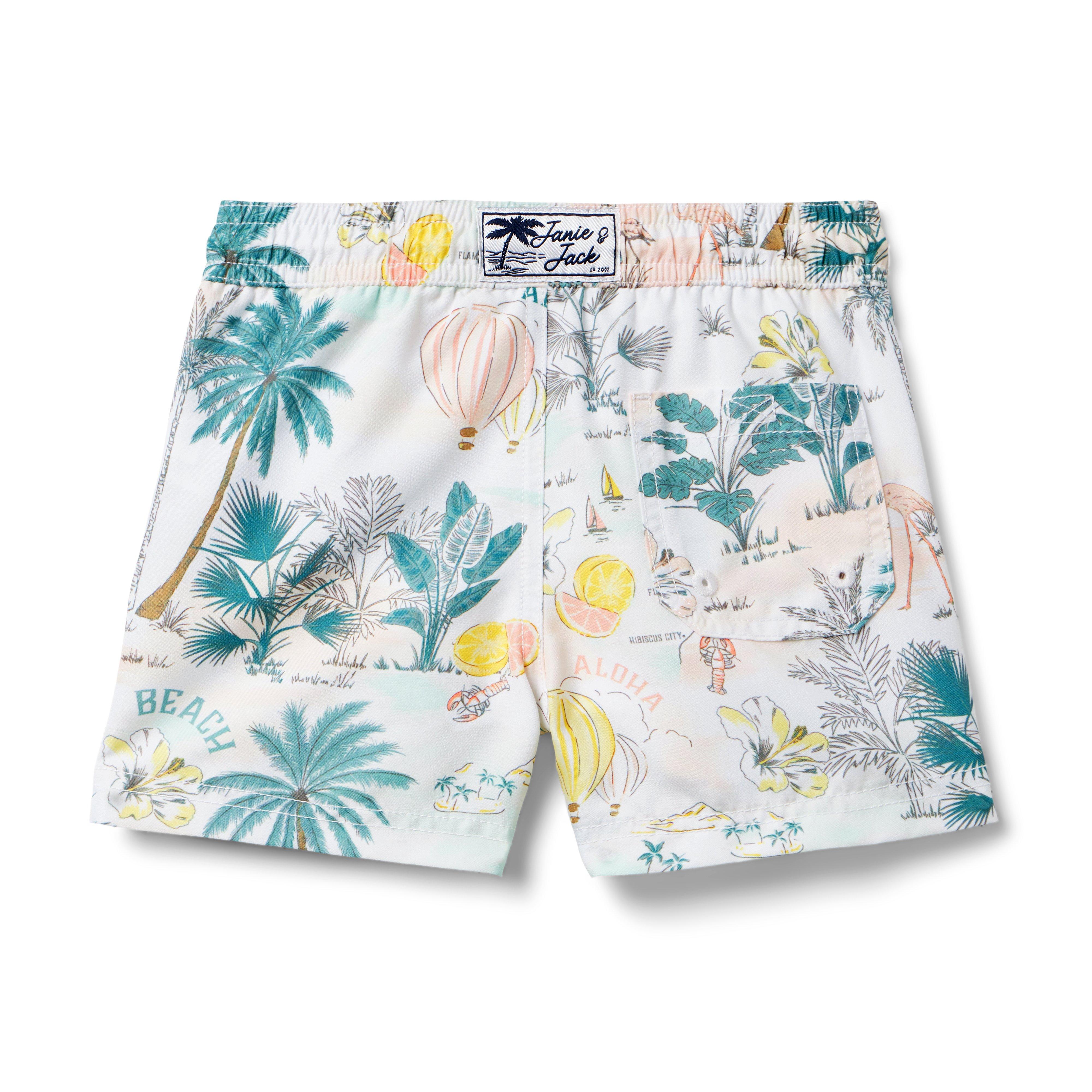 Recycled Tropical Island Swim Trunk image number 1