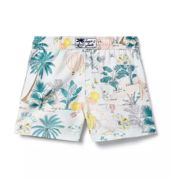 Recycled Tropical Island Swim Trunk image number 1