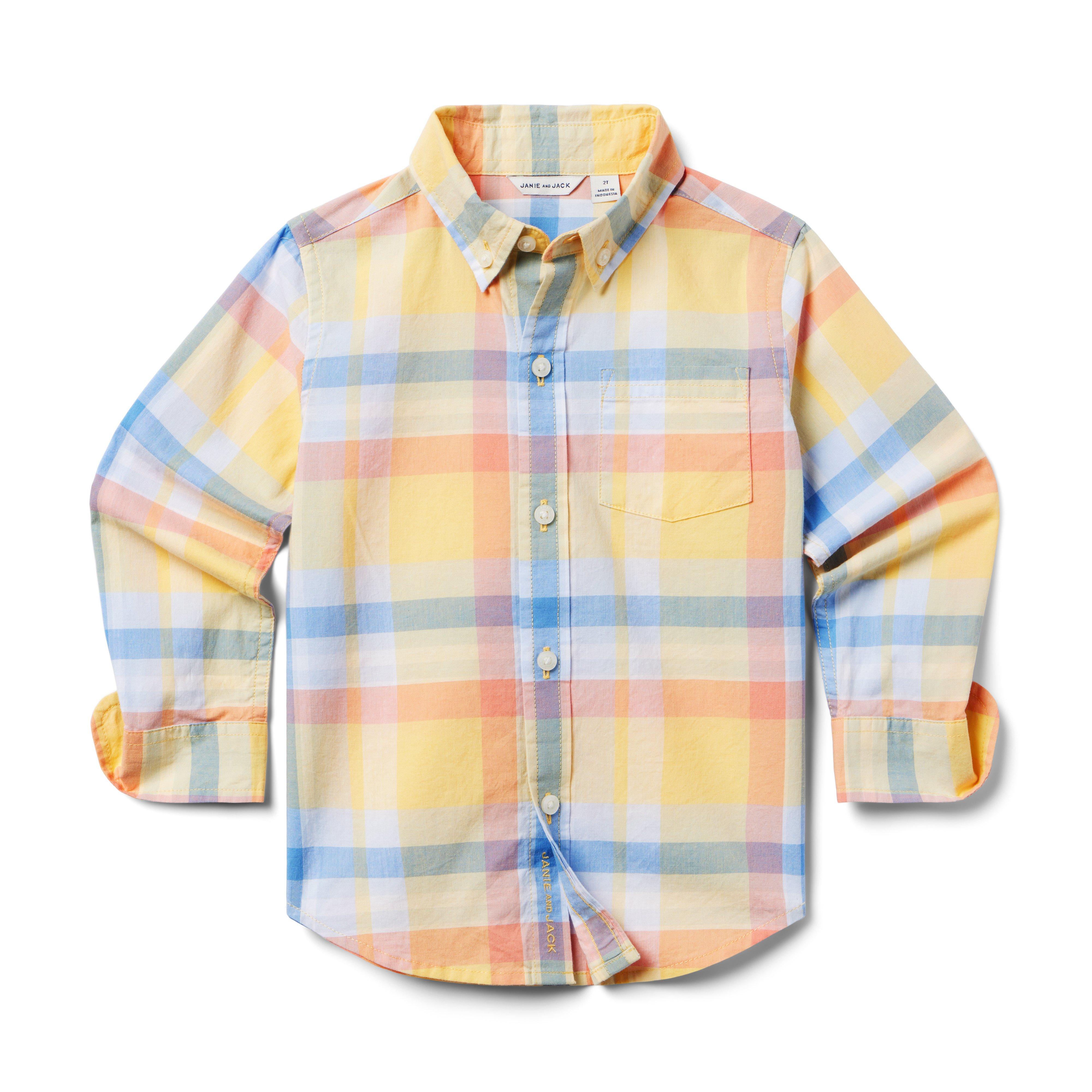 yellow button up shirt for boys
