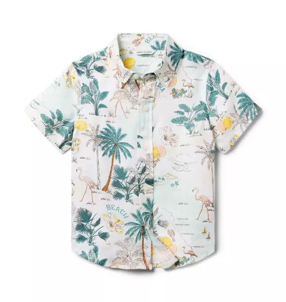 Tropical Island Linen Shirt image number 0