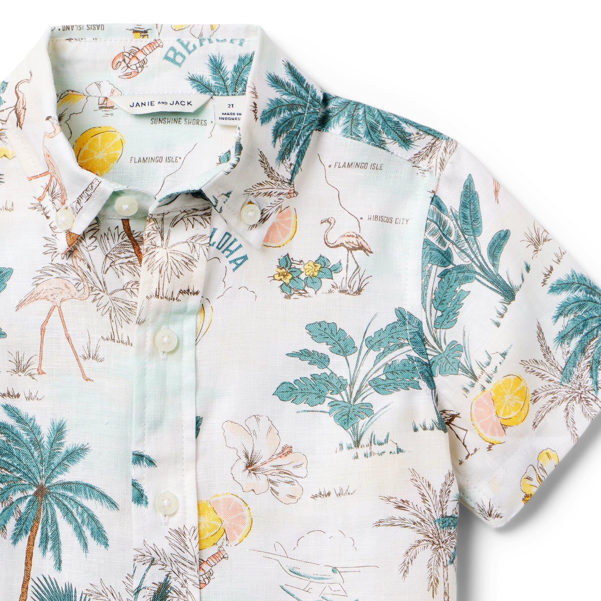 Tropical Island Linen Shirt image number 2
