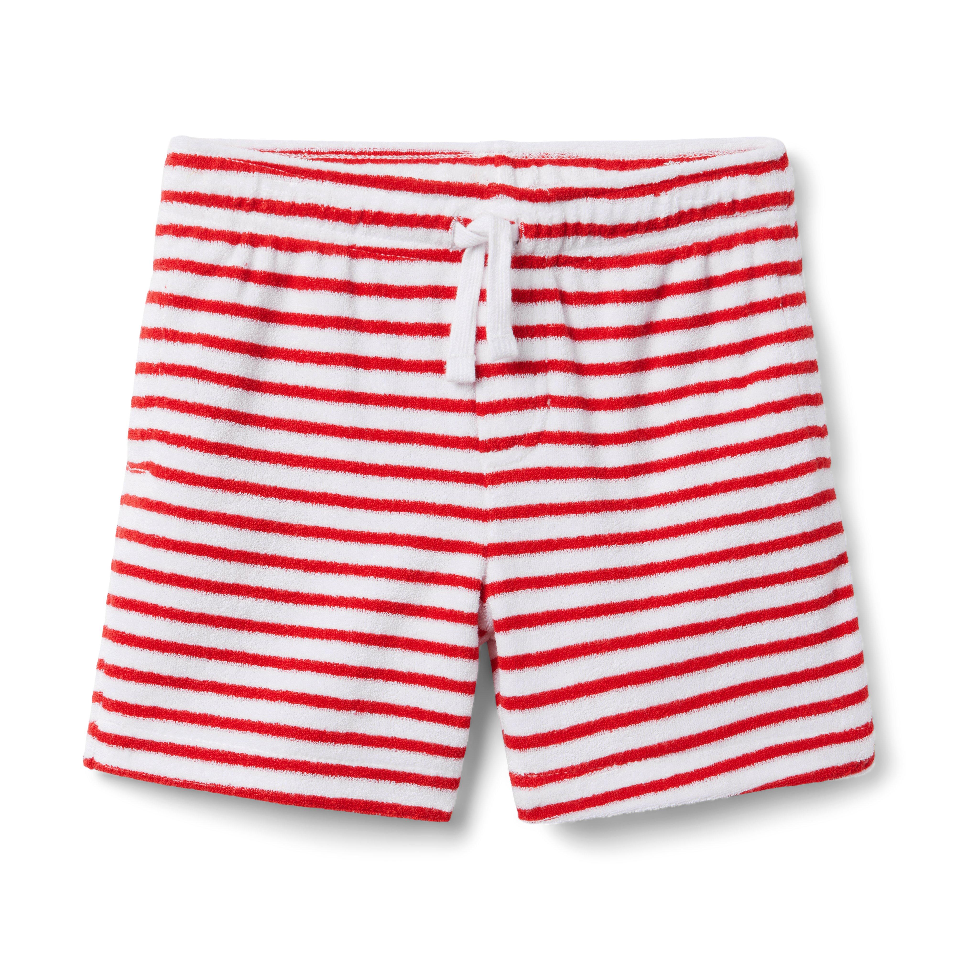 Striped Terry Pull-On Short